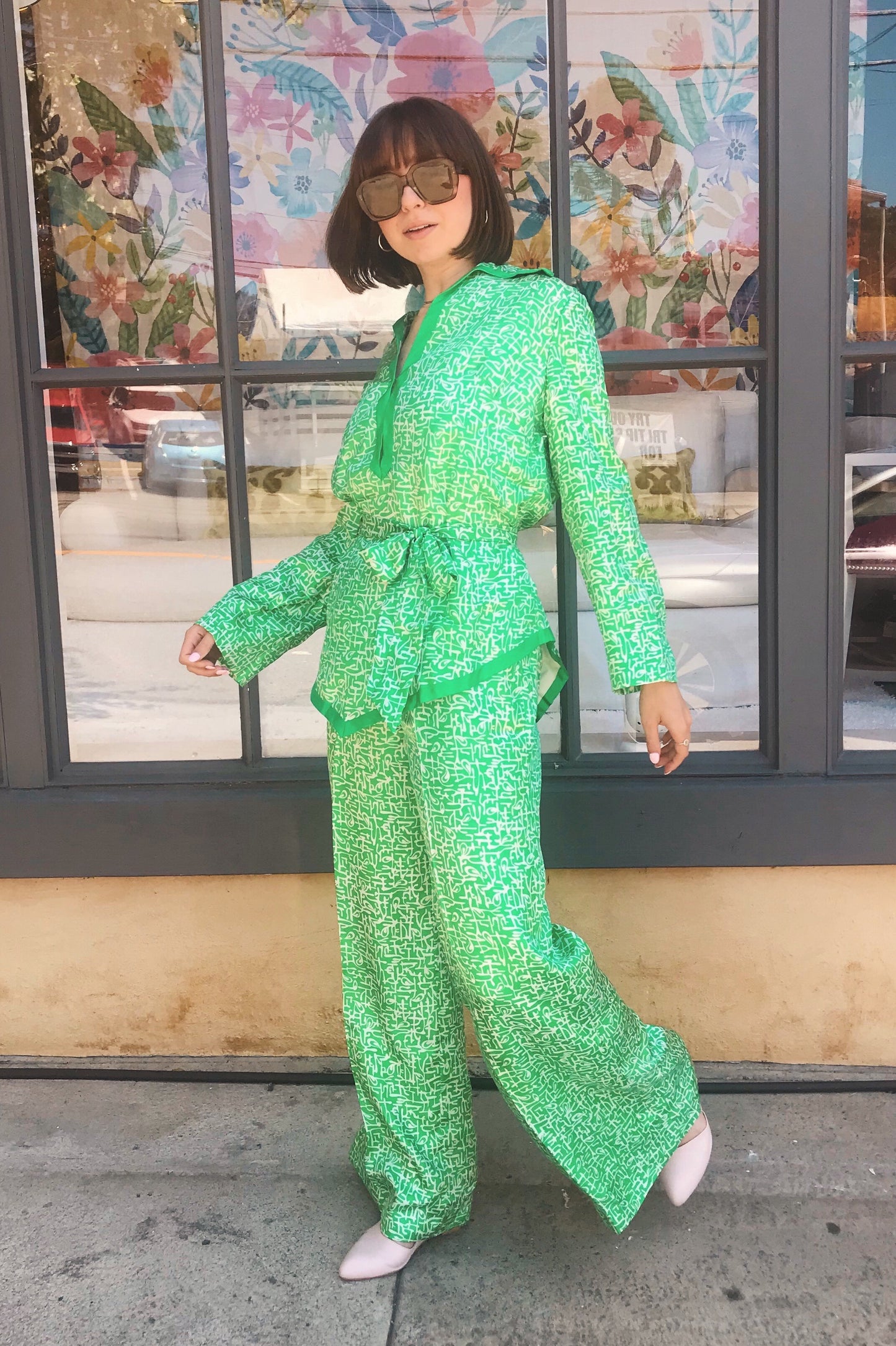 Vintage Silk PJ Set by GUMP’S