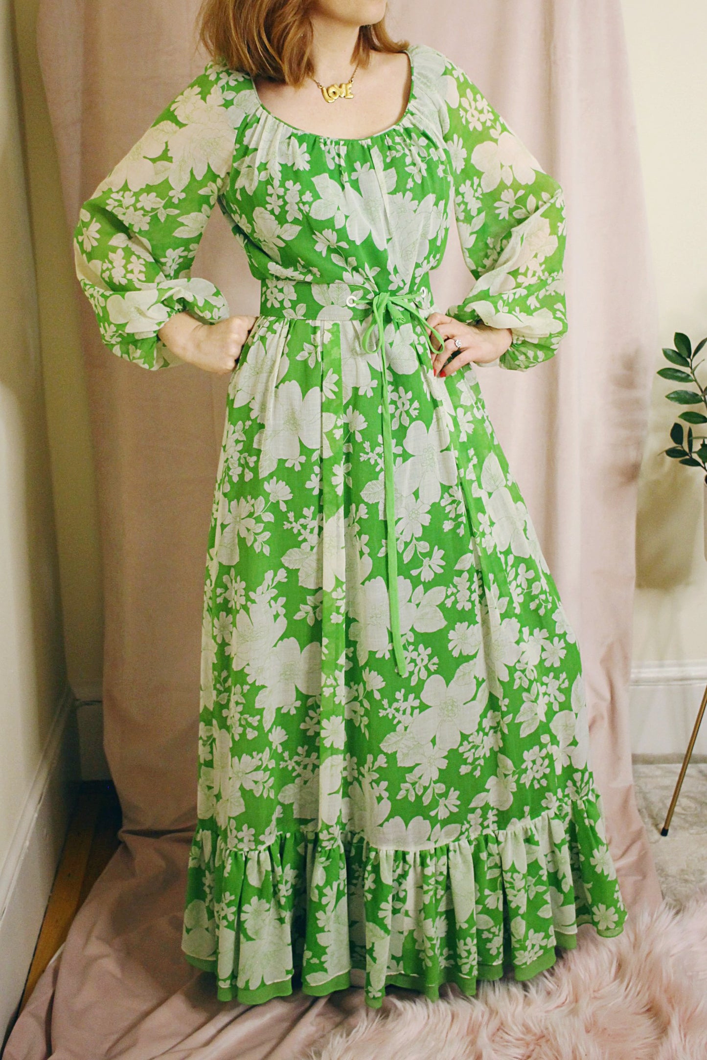 Fleurs Dress - Green