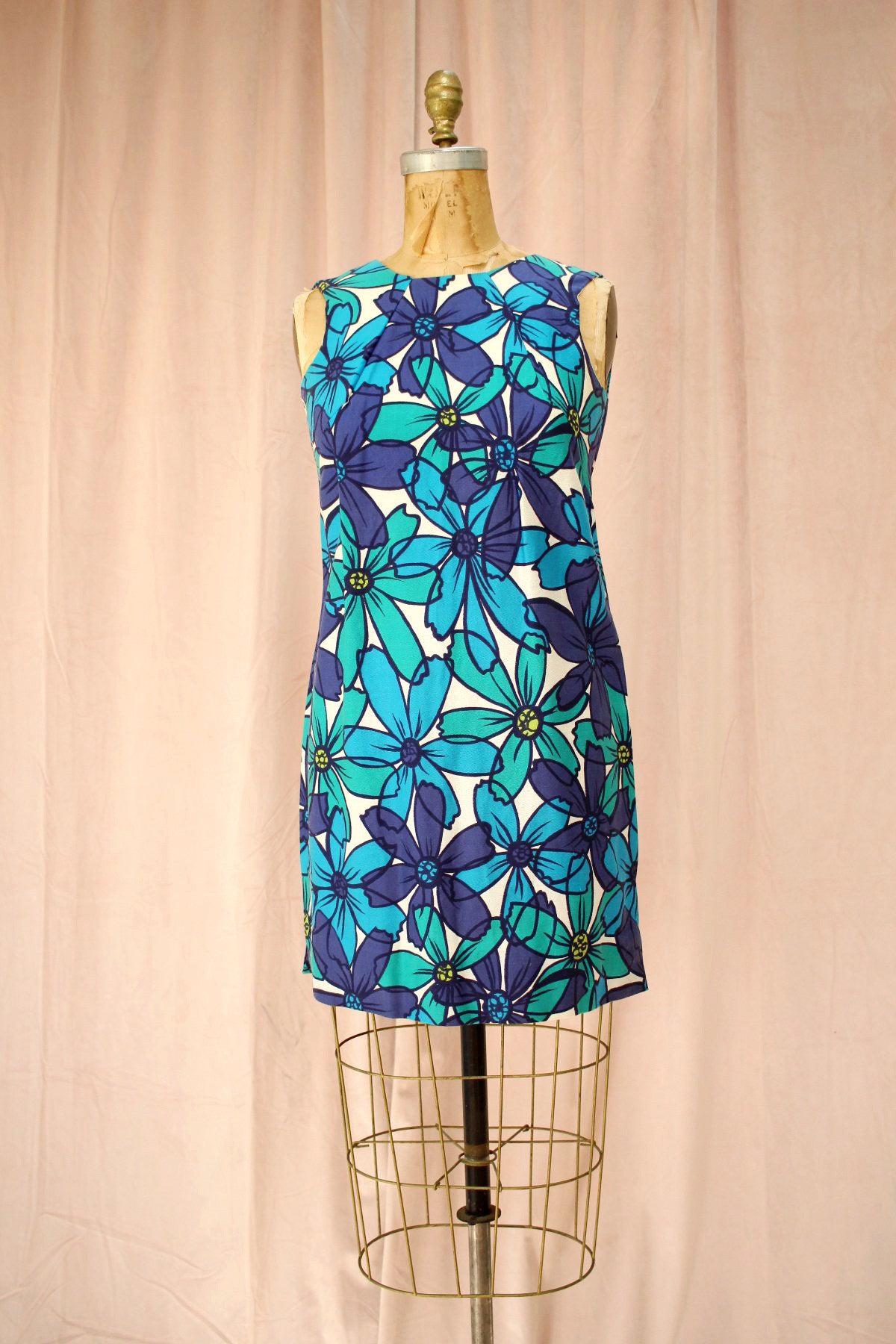 The Twiggy | 60s Floral Mini Dress Muse The Twiggy | 60s Floral Mini Dress Muse