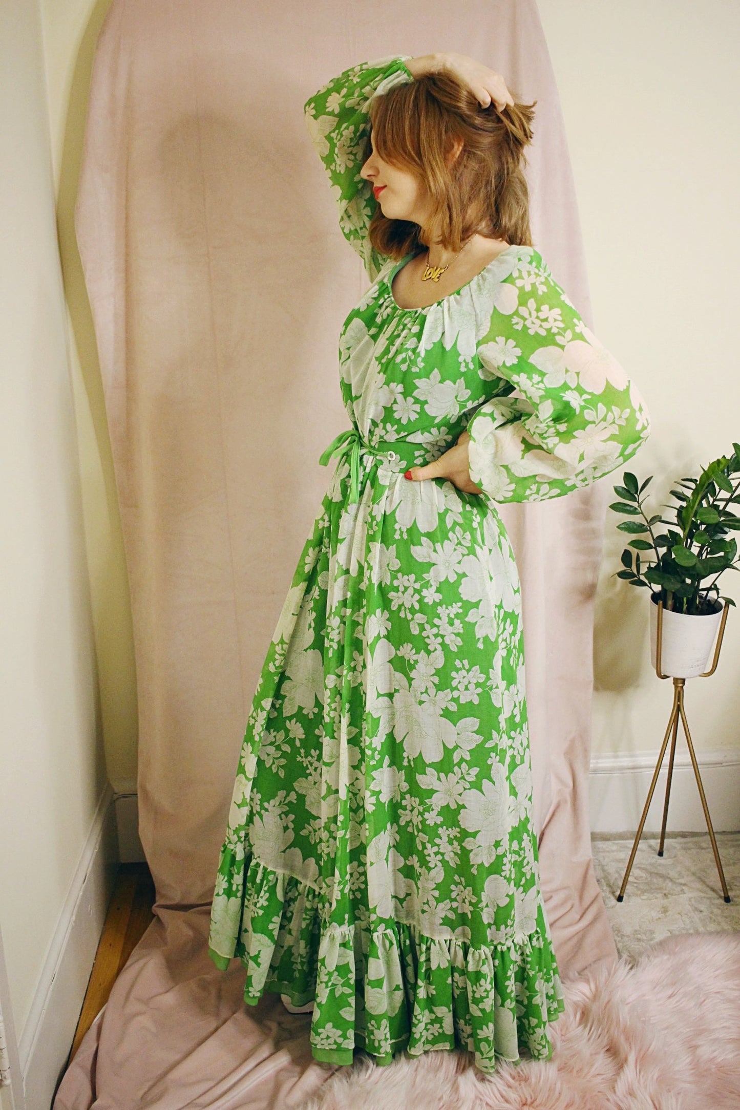 Fleurs Dress - Green