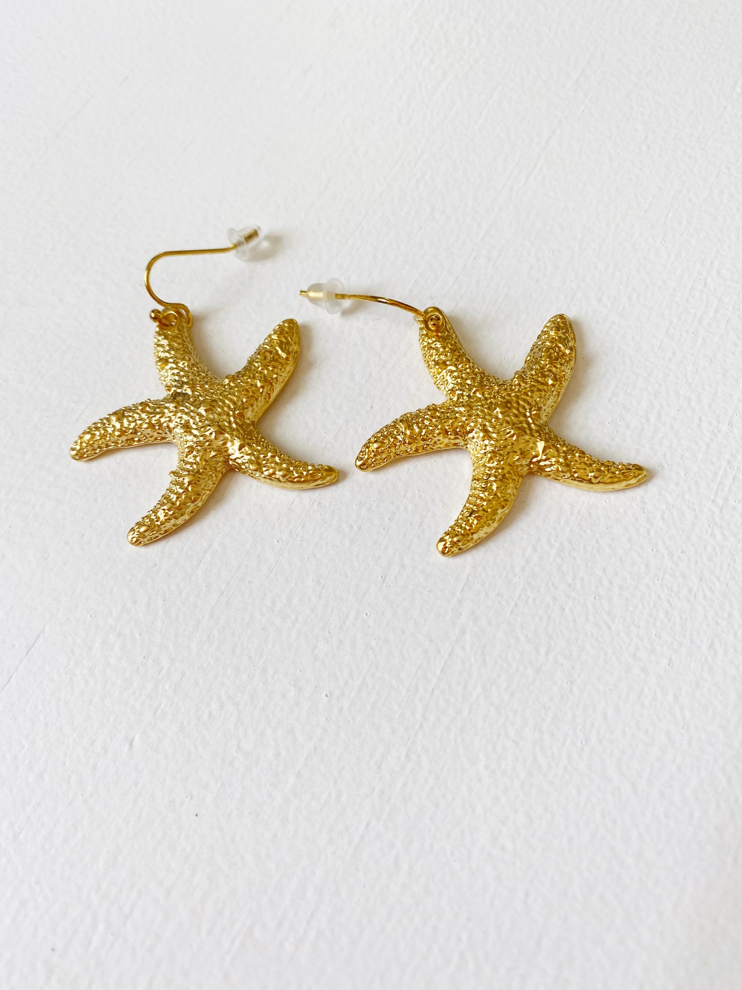 Gold Starfish Earrings