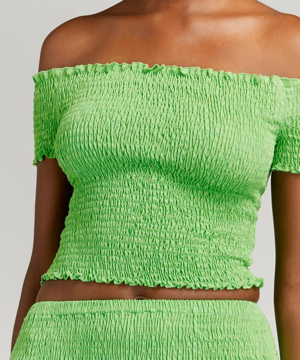 Hopper Smocked Top - Green