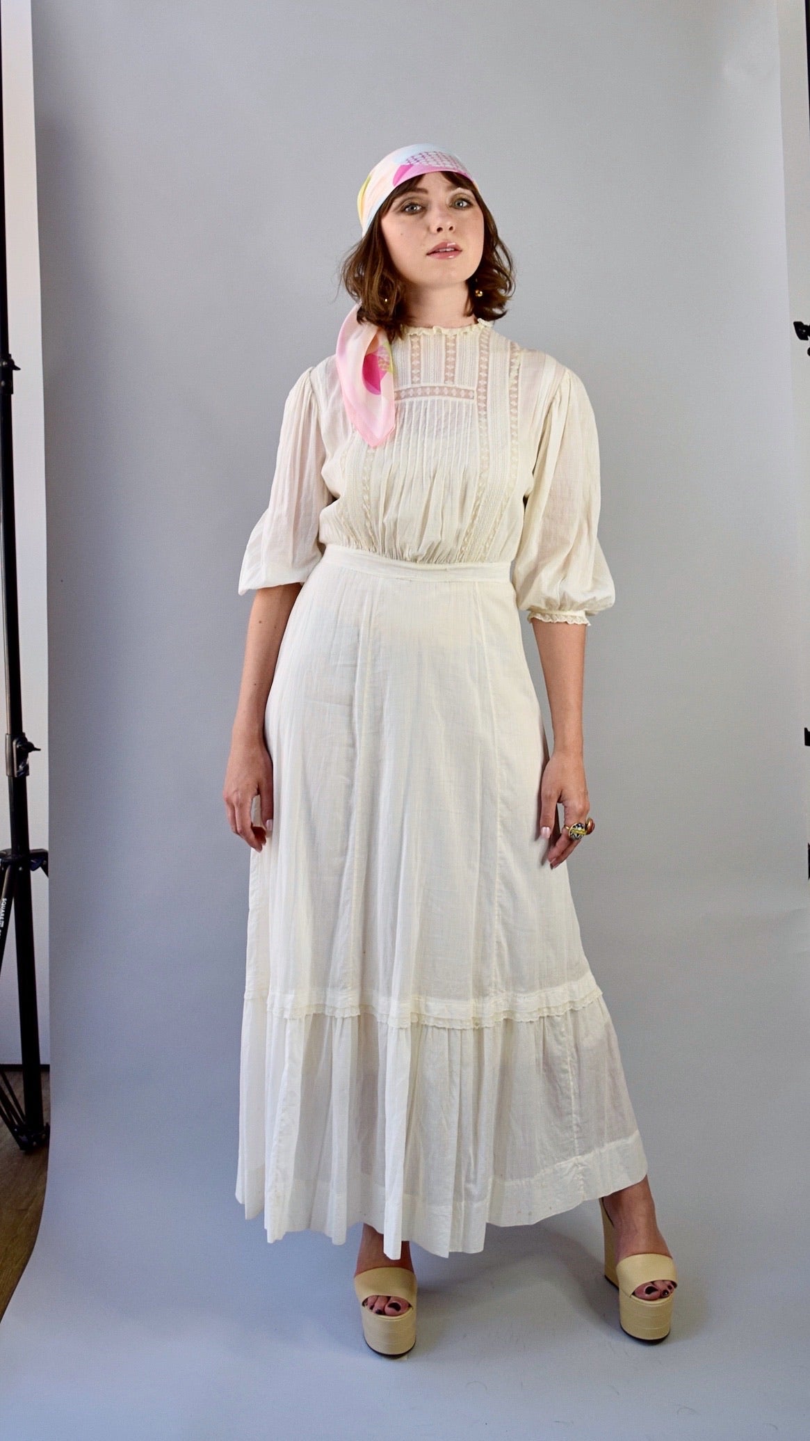 Edwardian Cotton Tea Dress