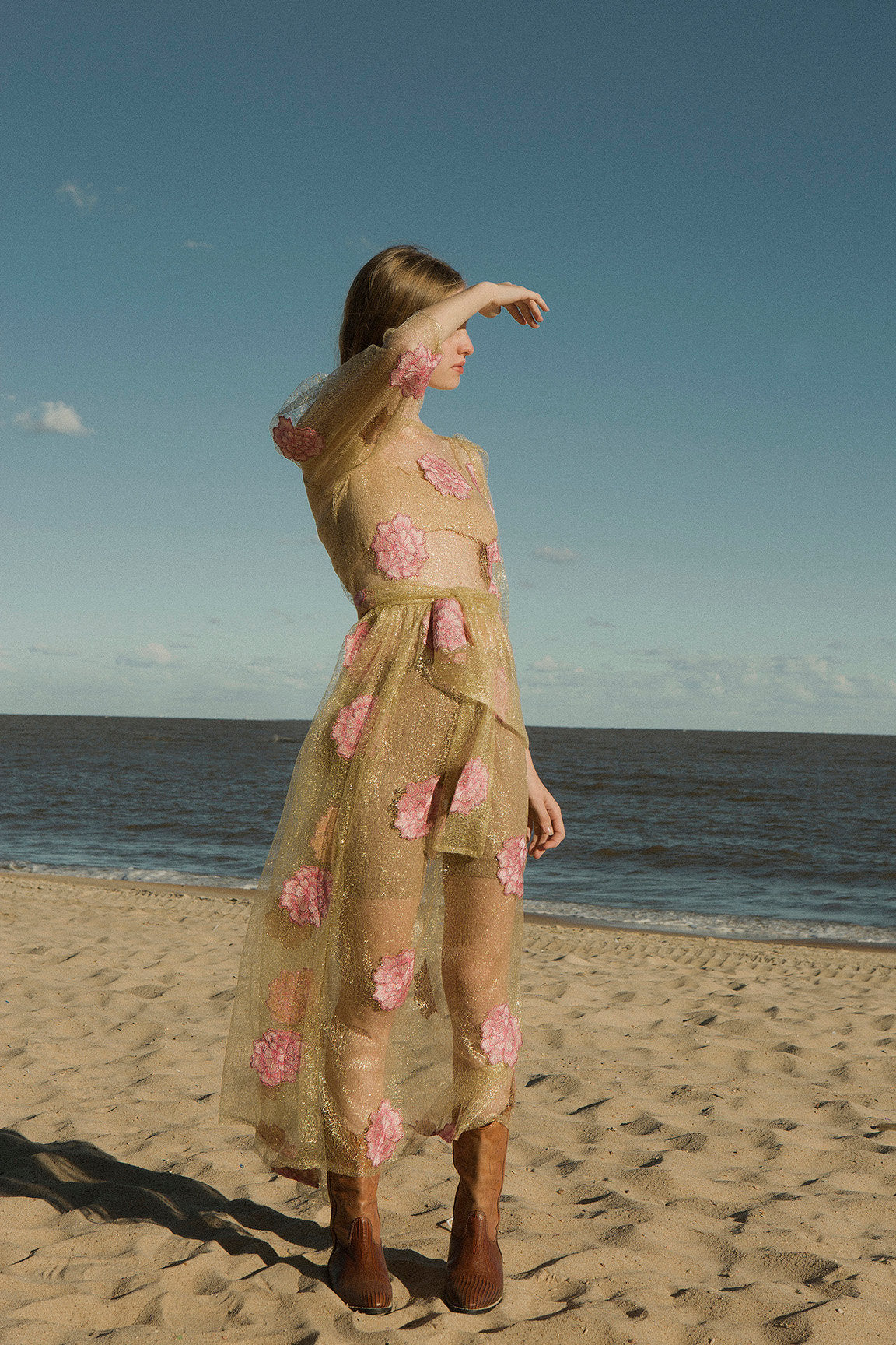 Tach Laia Floral Sheer Dress