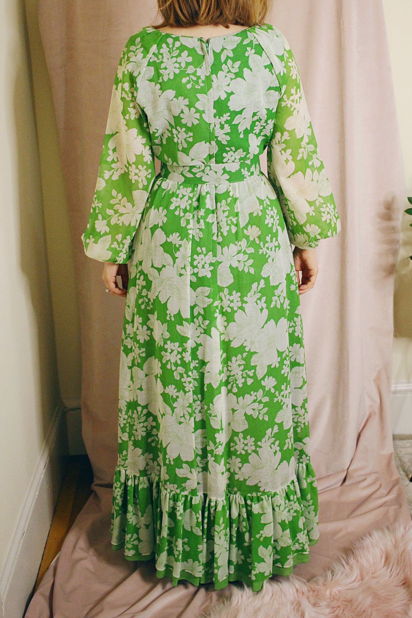 Fleurs Dress - Green