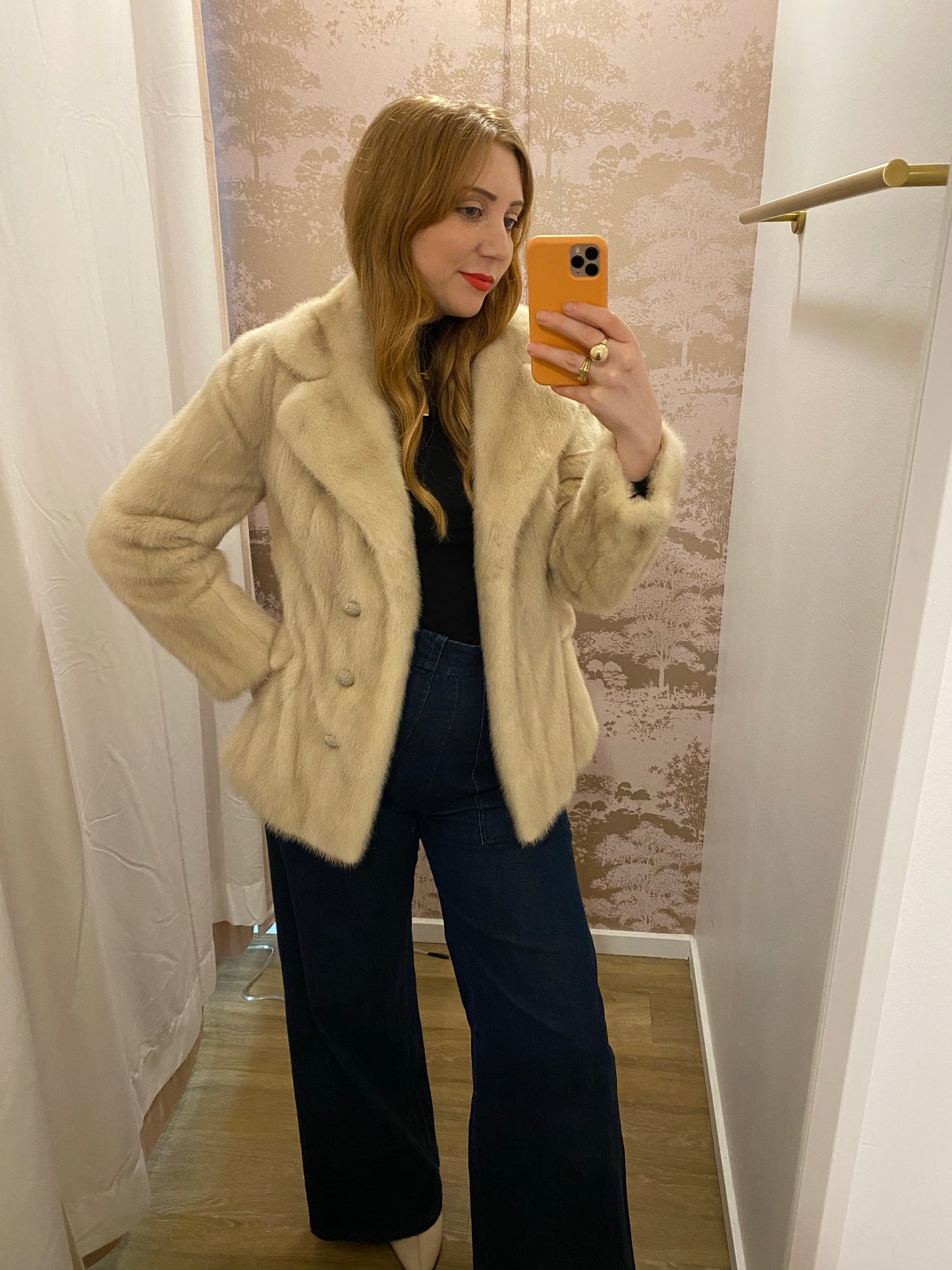 Vintage White Mink Jacket