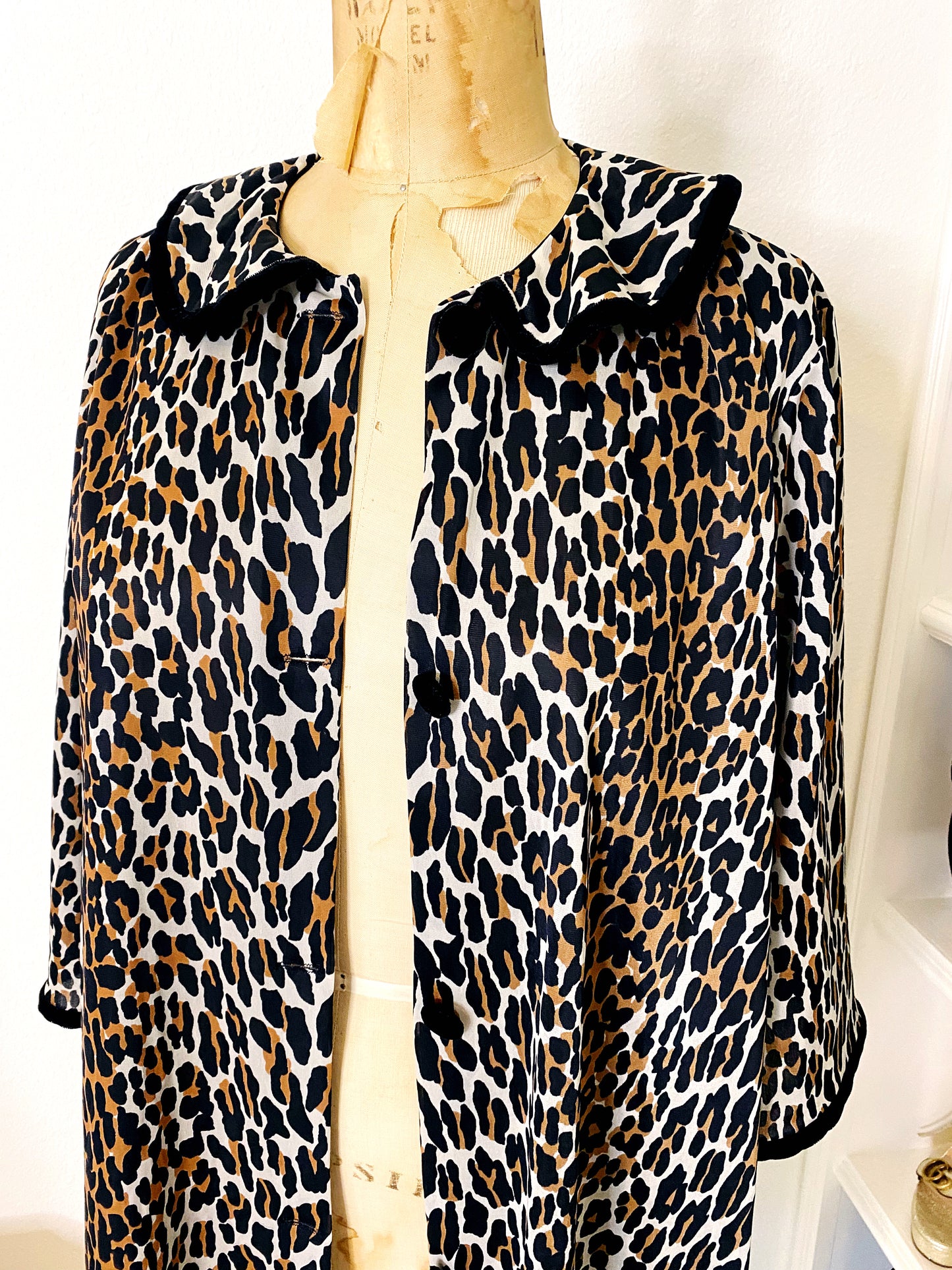 Vintage Leopard Duster