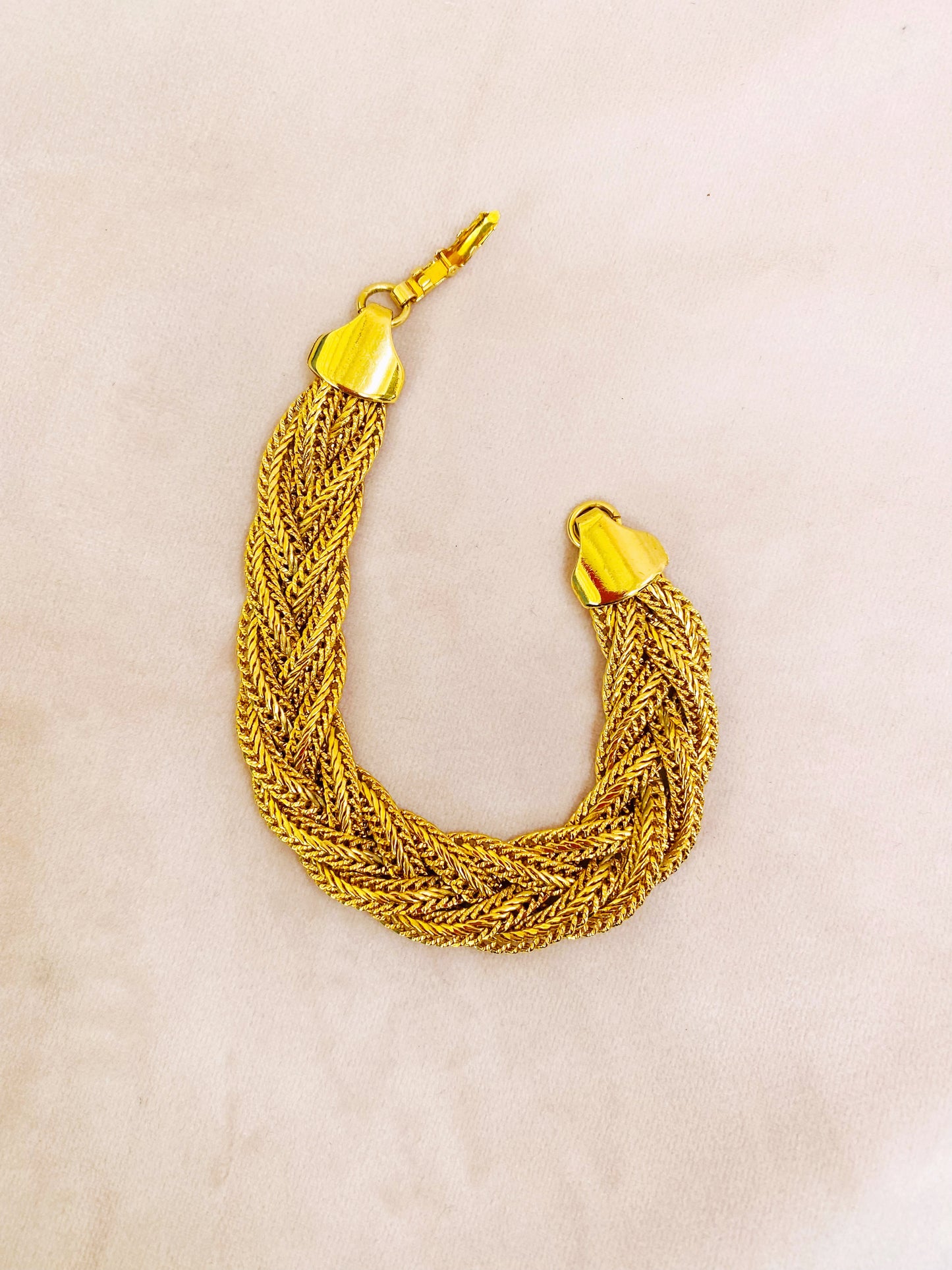 Napier Signed Woven Chain Bracelet