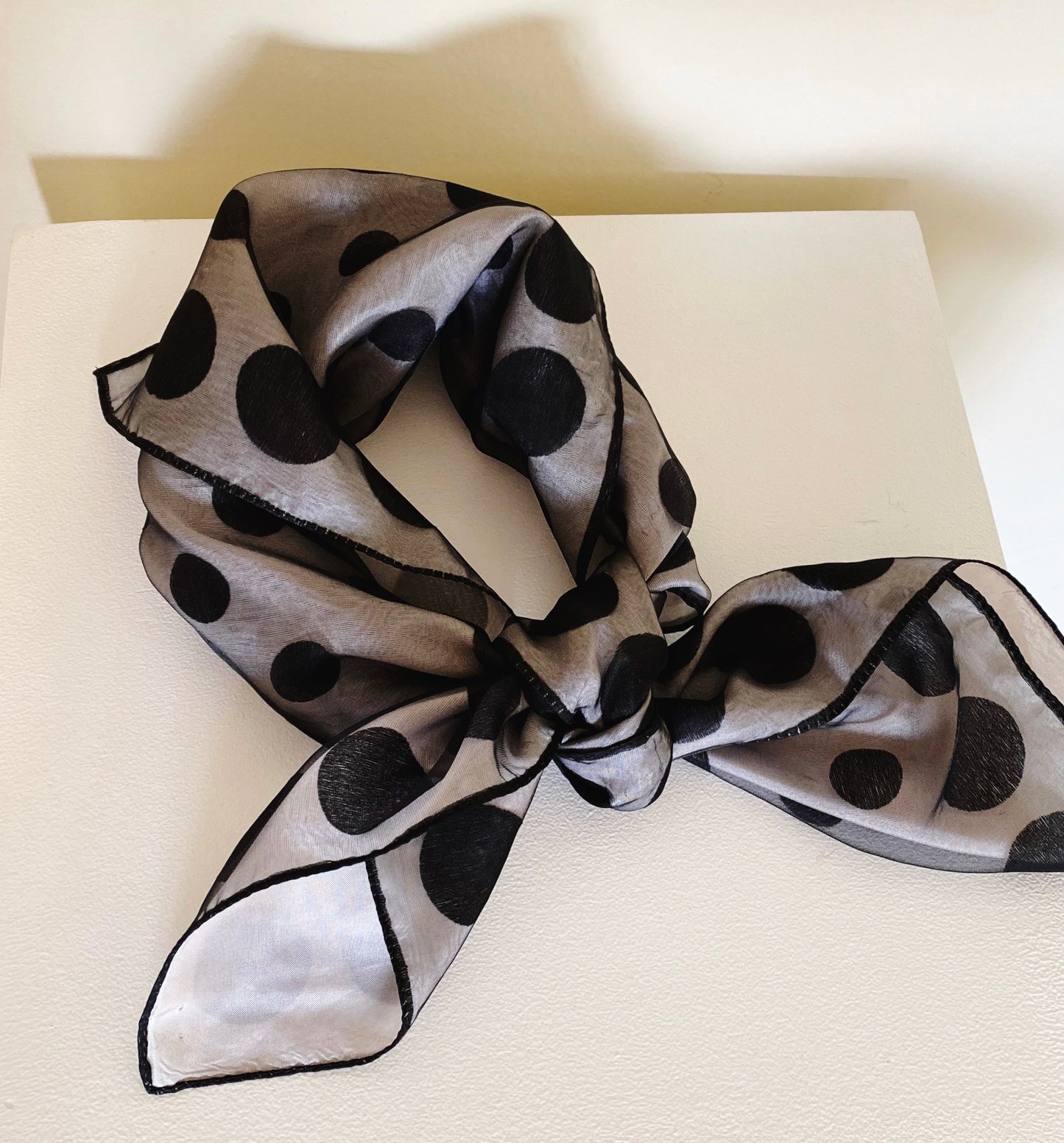 Vintage Polka Dot Scarf