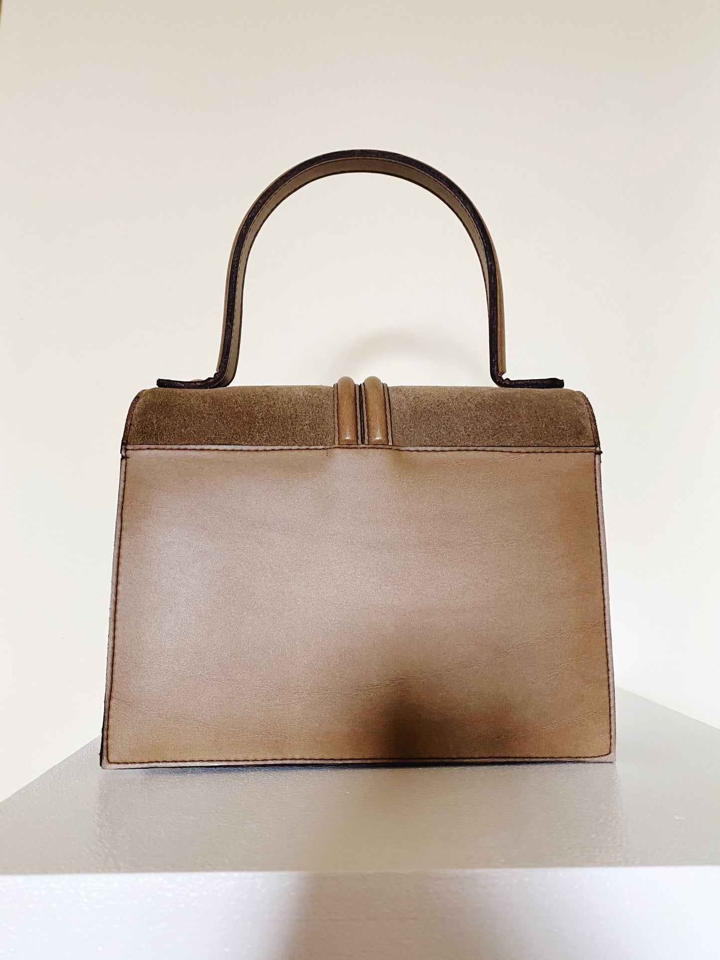 Vintage Tano Structured Suede Bag