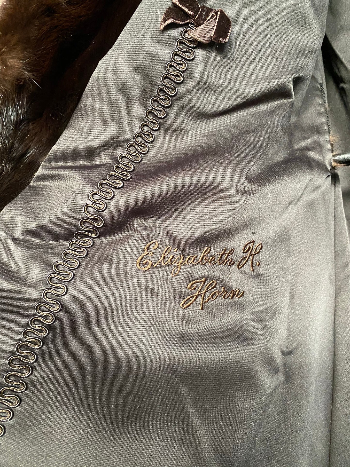 Vintage Chocolate Mink Fur Coat