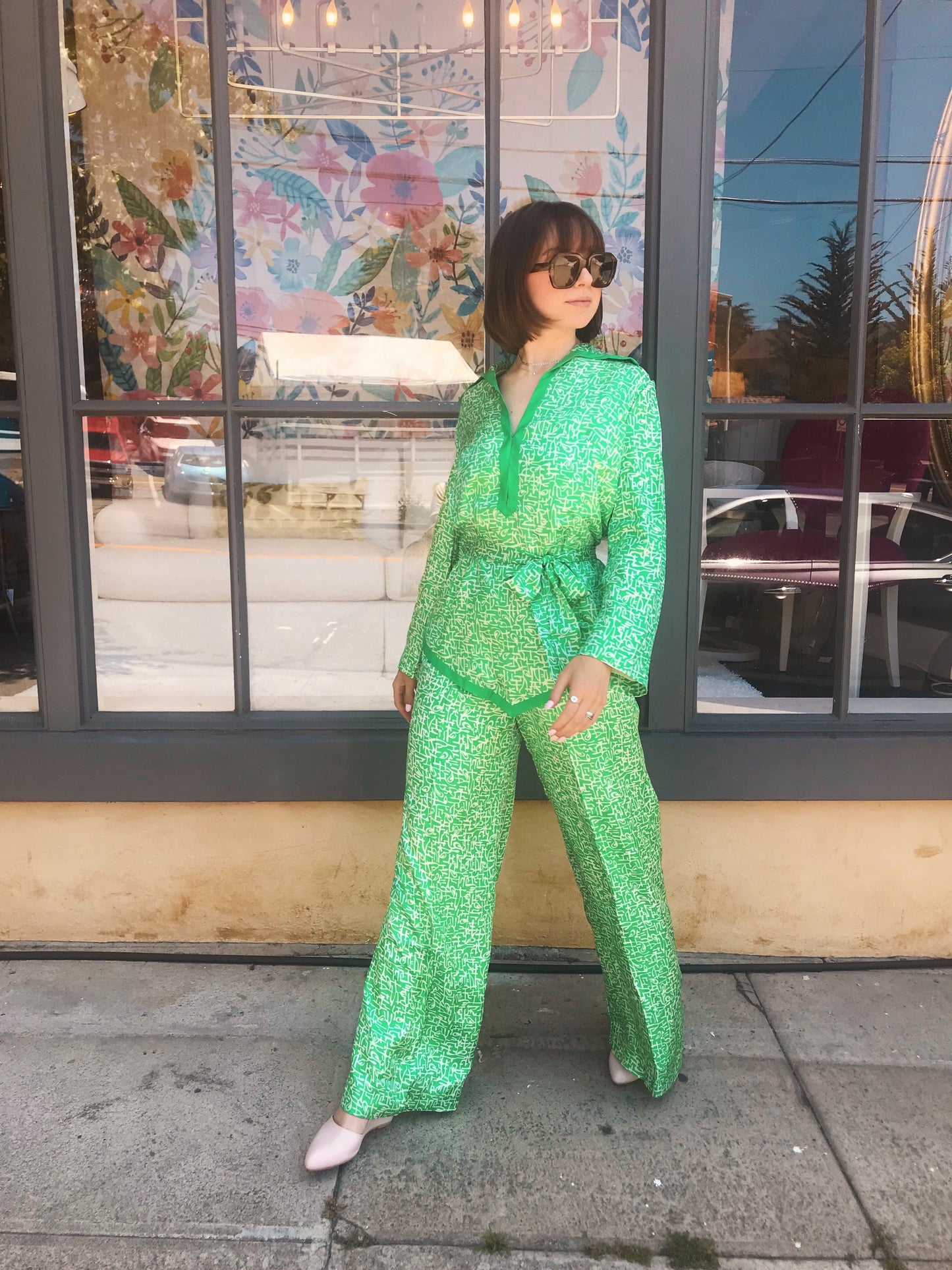 Vintage Silk PJ Set by GUMP’S