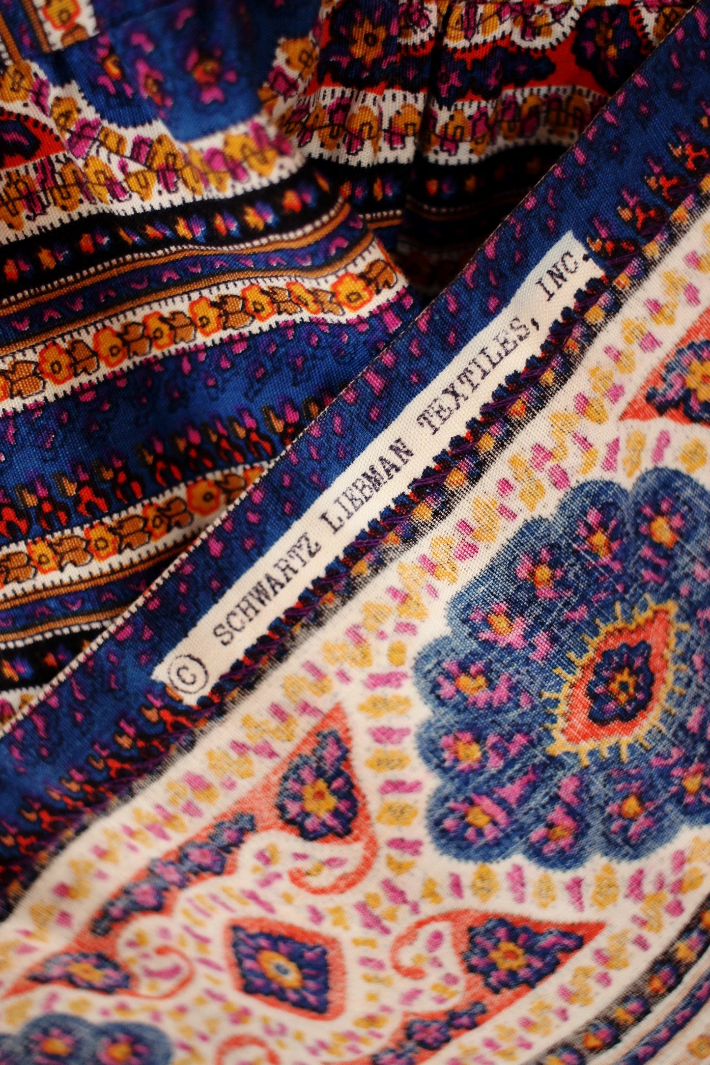 Concert Dress | 70s Handkerchief Print Smocked Dress