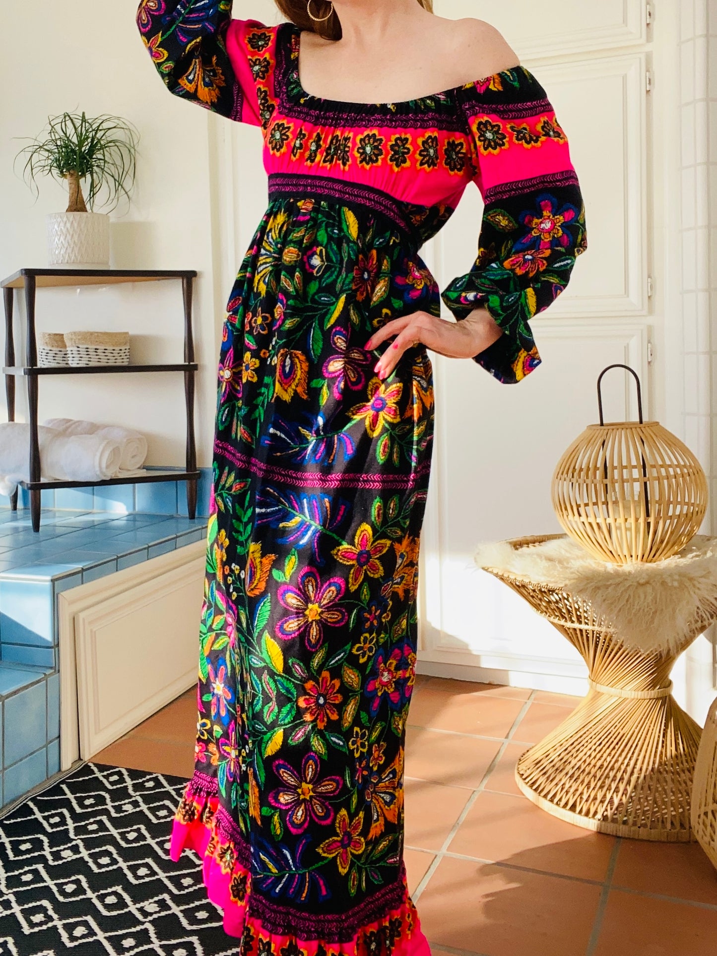 Anne Fogarty 60s bohemian dress