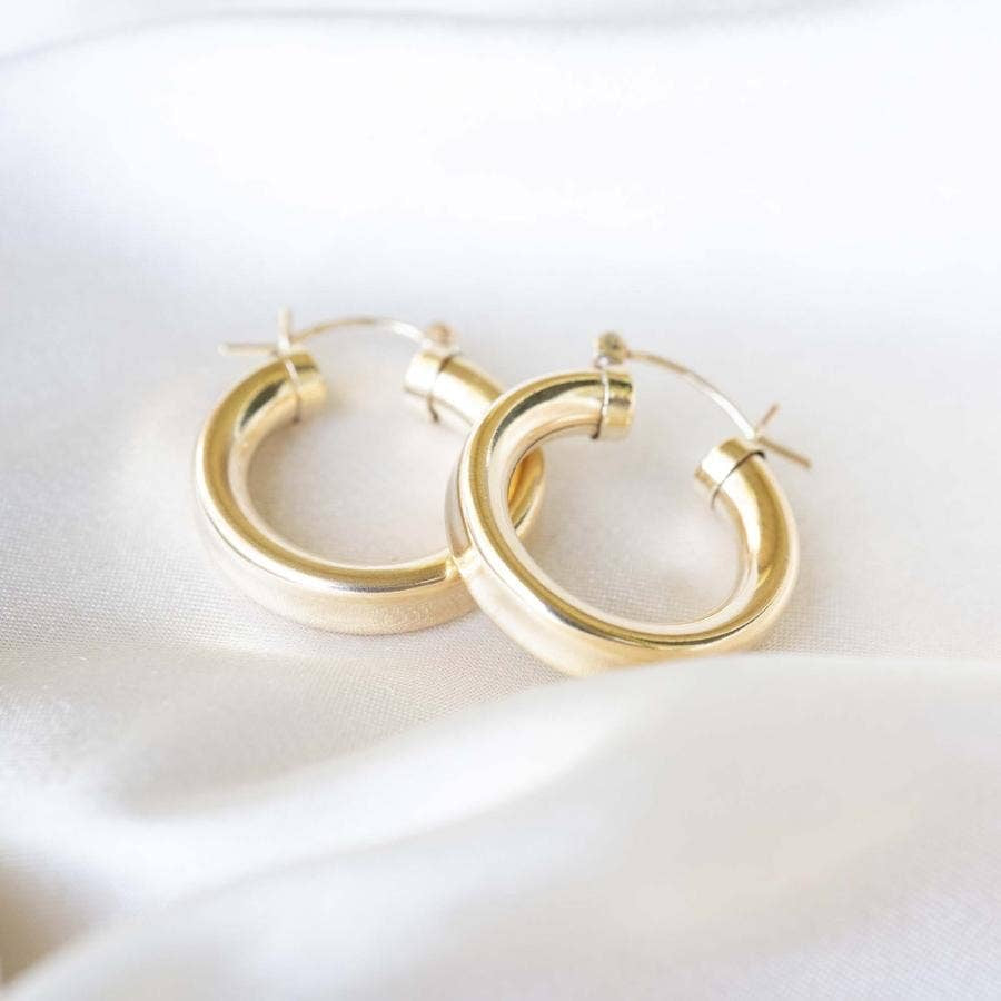 Gold Chubby Hoops