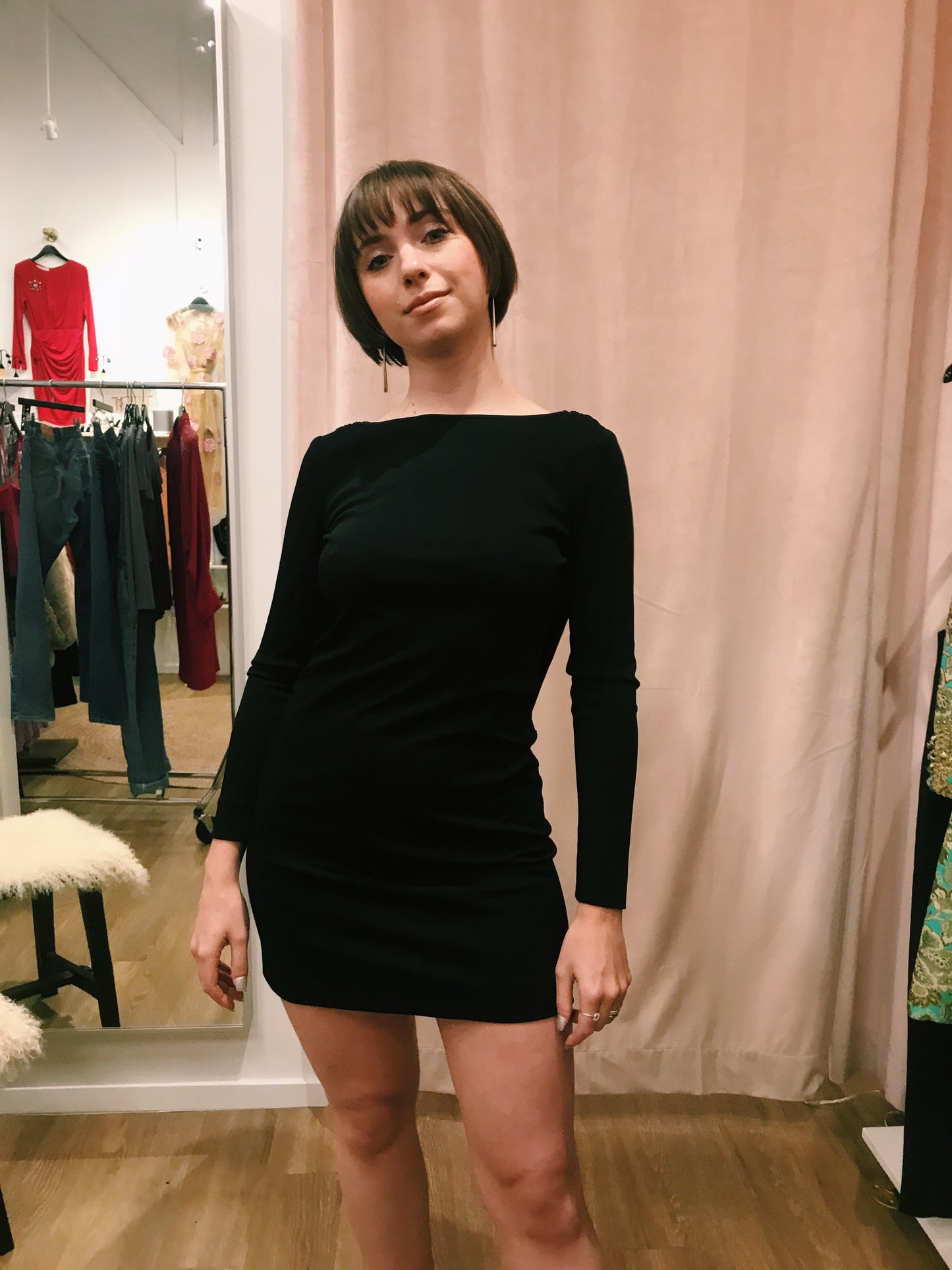 Vintage Victor Costa Black Mini Dress