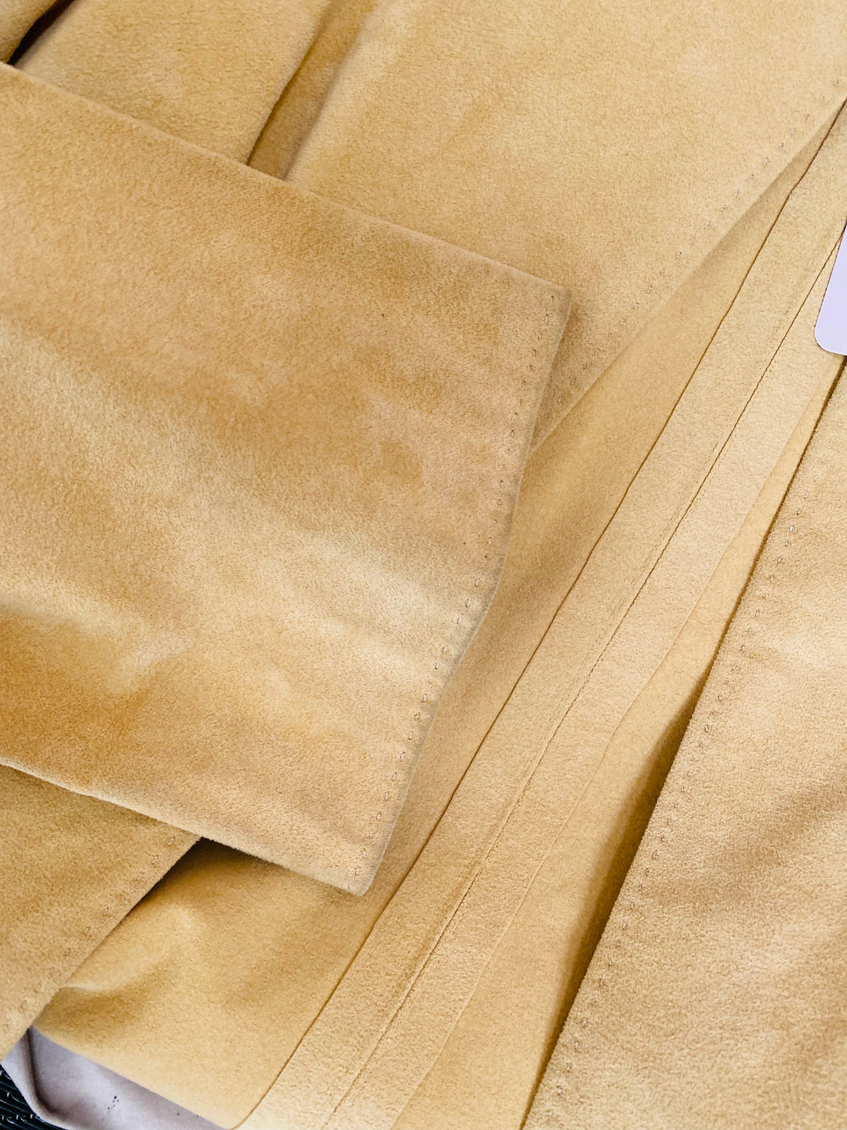Rare James Galanos Ultrasuede Coat & Skirt