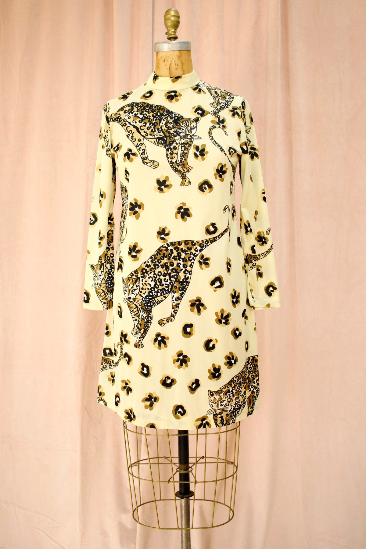 Date Night Dress | Vintage Leopard Shift Dress