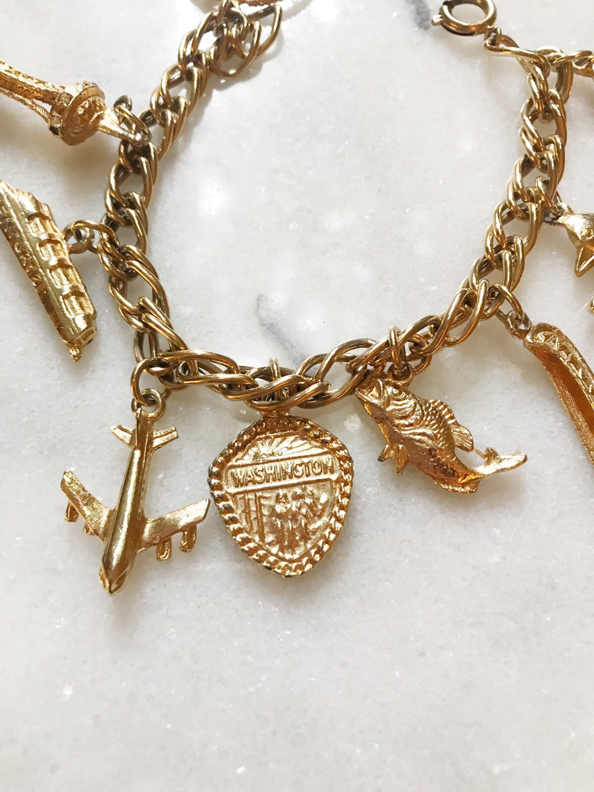 Vintage 1963 Seattle Charm Bracelet