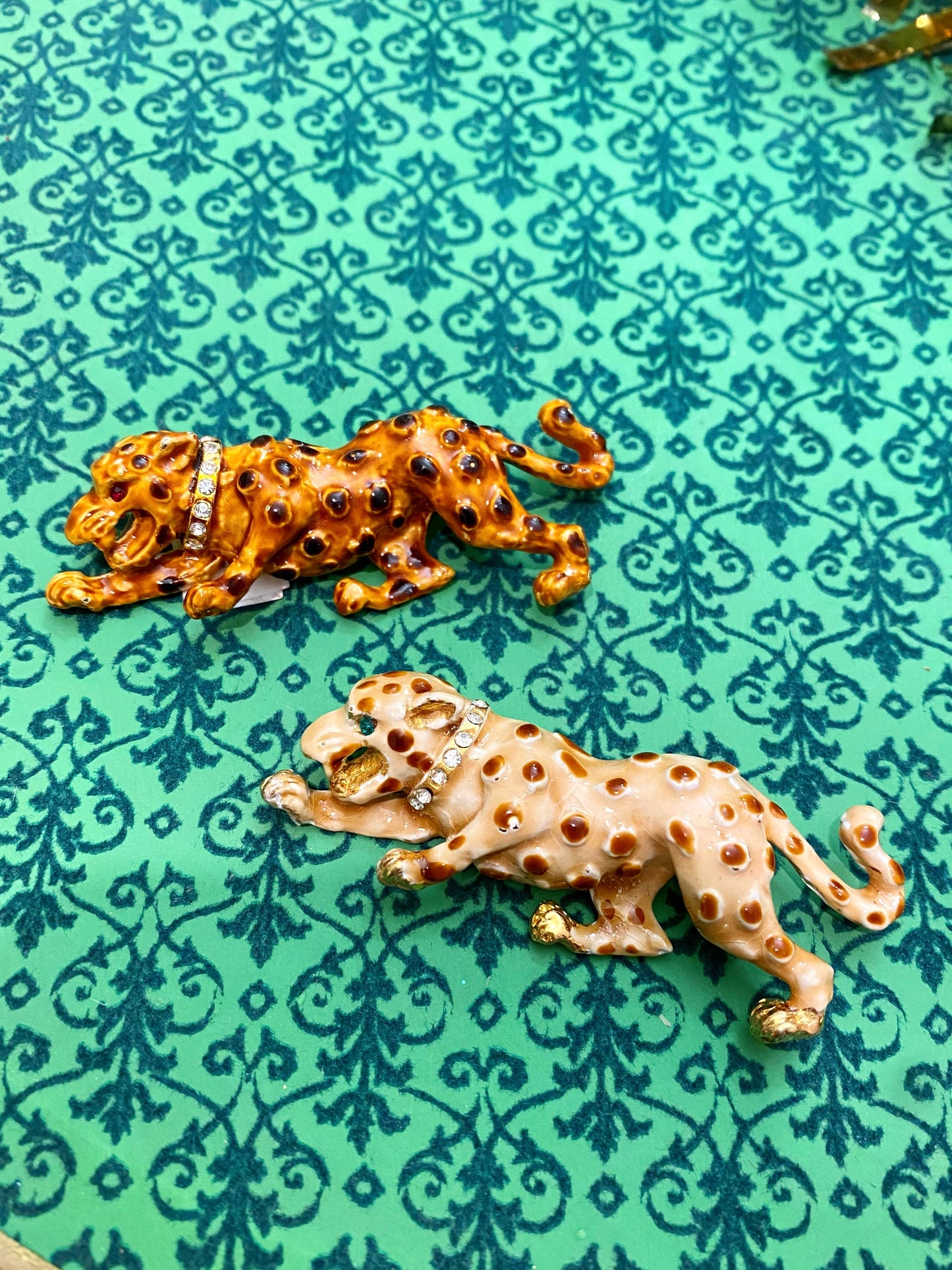 1950s Set of Leopard Brooches