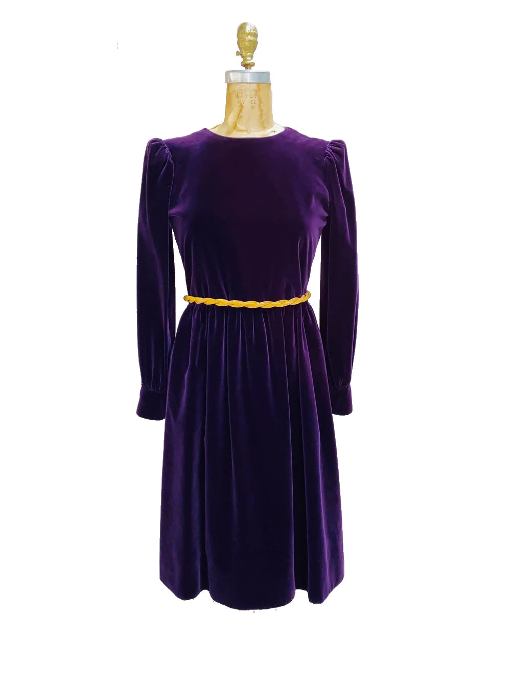 Rare Saint Laurent Rive Gauche Purple Velvet Dress Muse Rare Saint Laurent Rive Gauche Purple Velvet Dress Muse