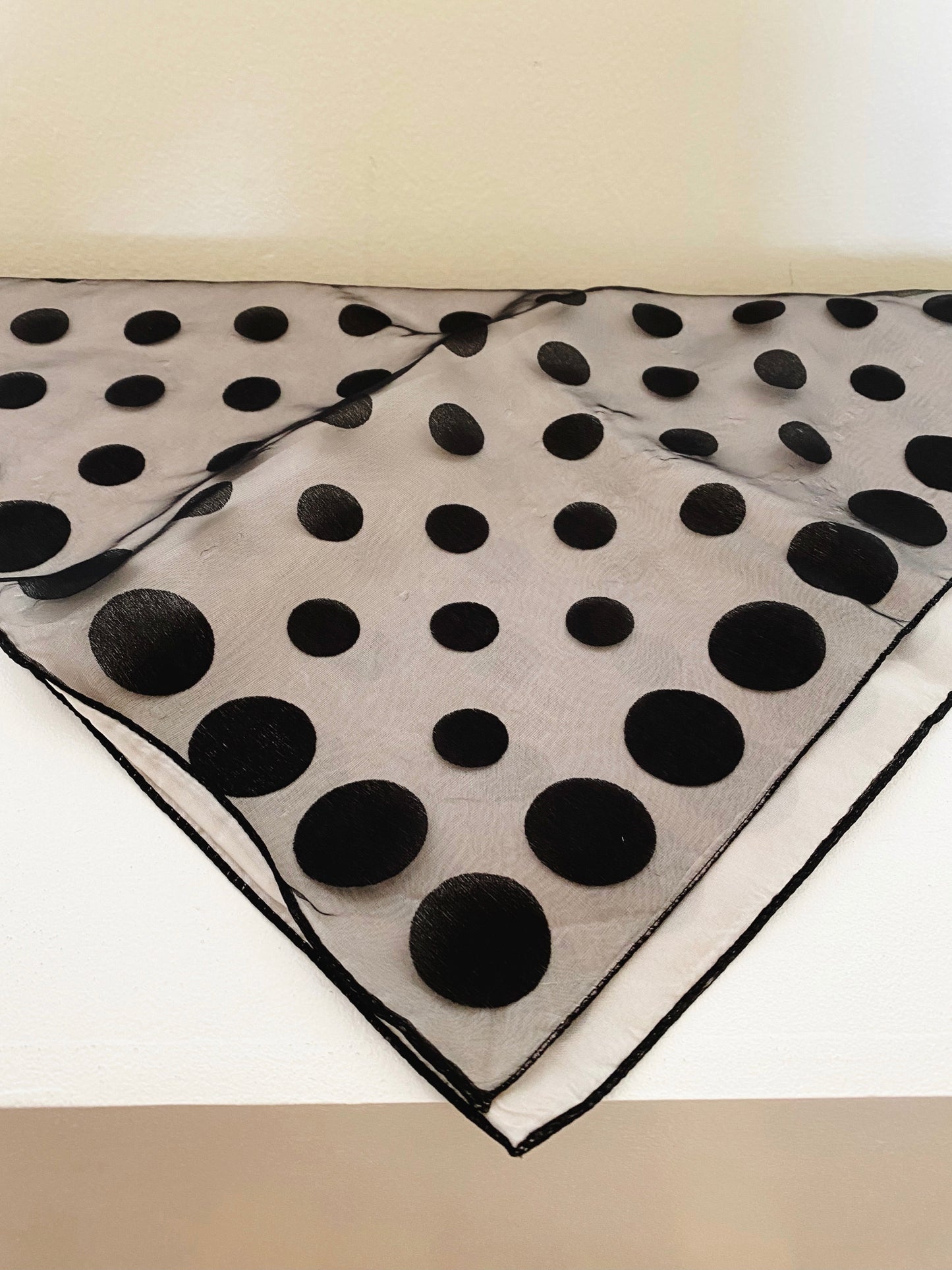 Vintage Polka Dot Scarf