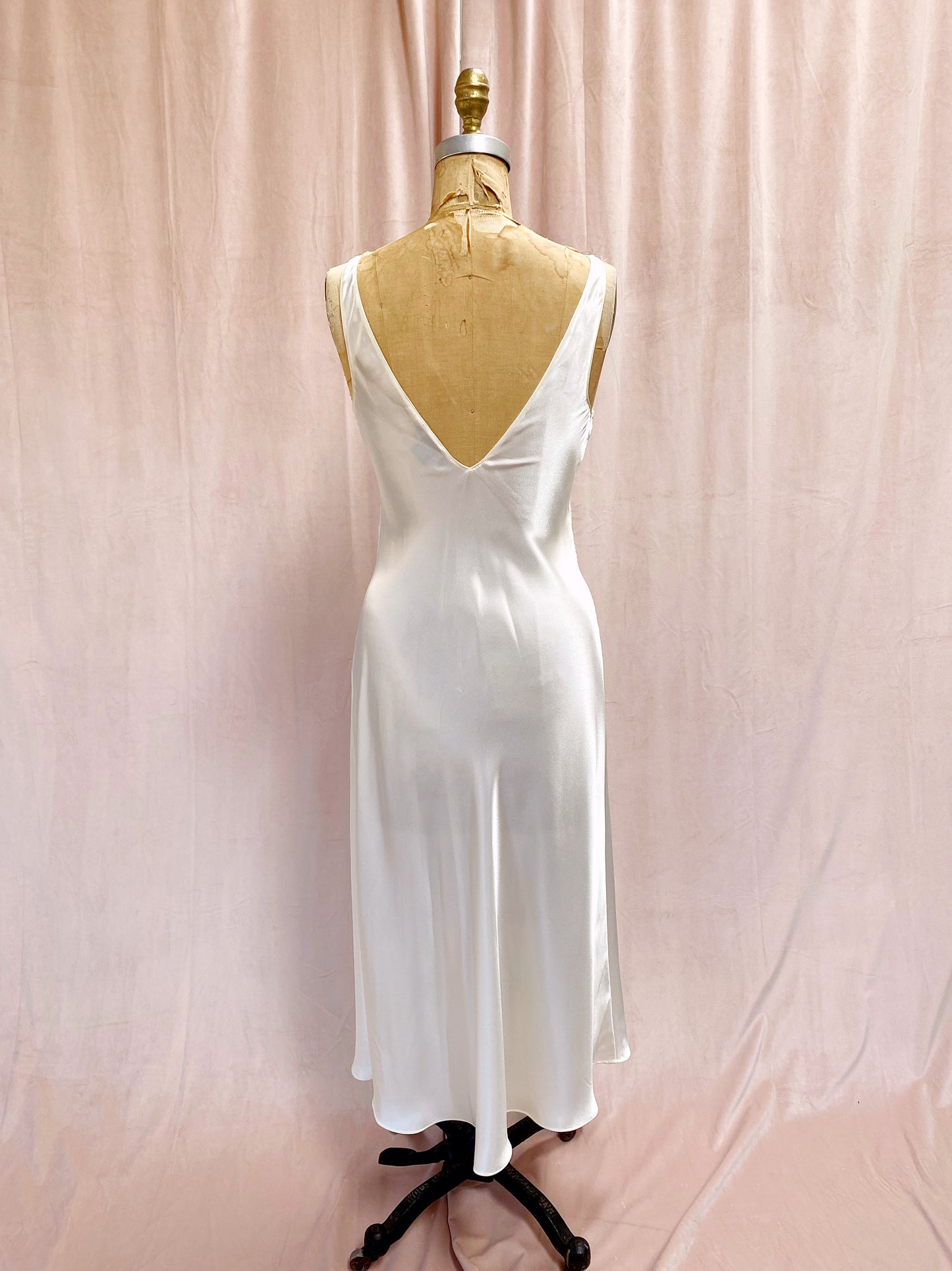 Vintage Charmeuse Slip Dress