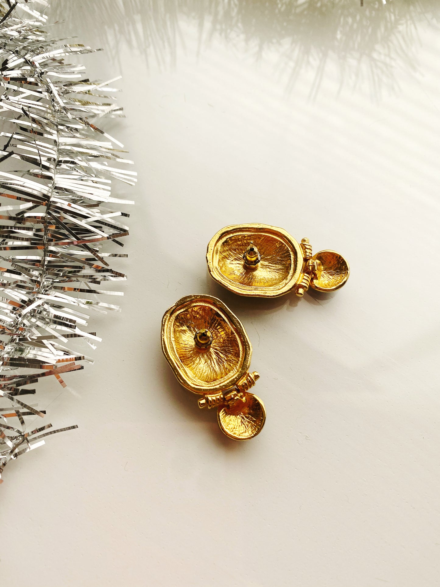Enamel Leopard Print Earrings