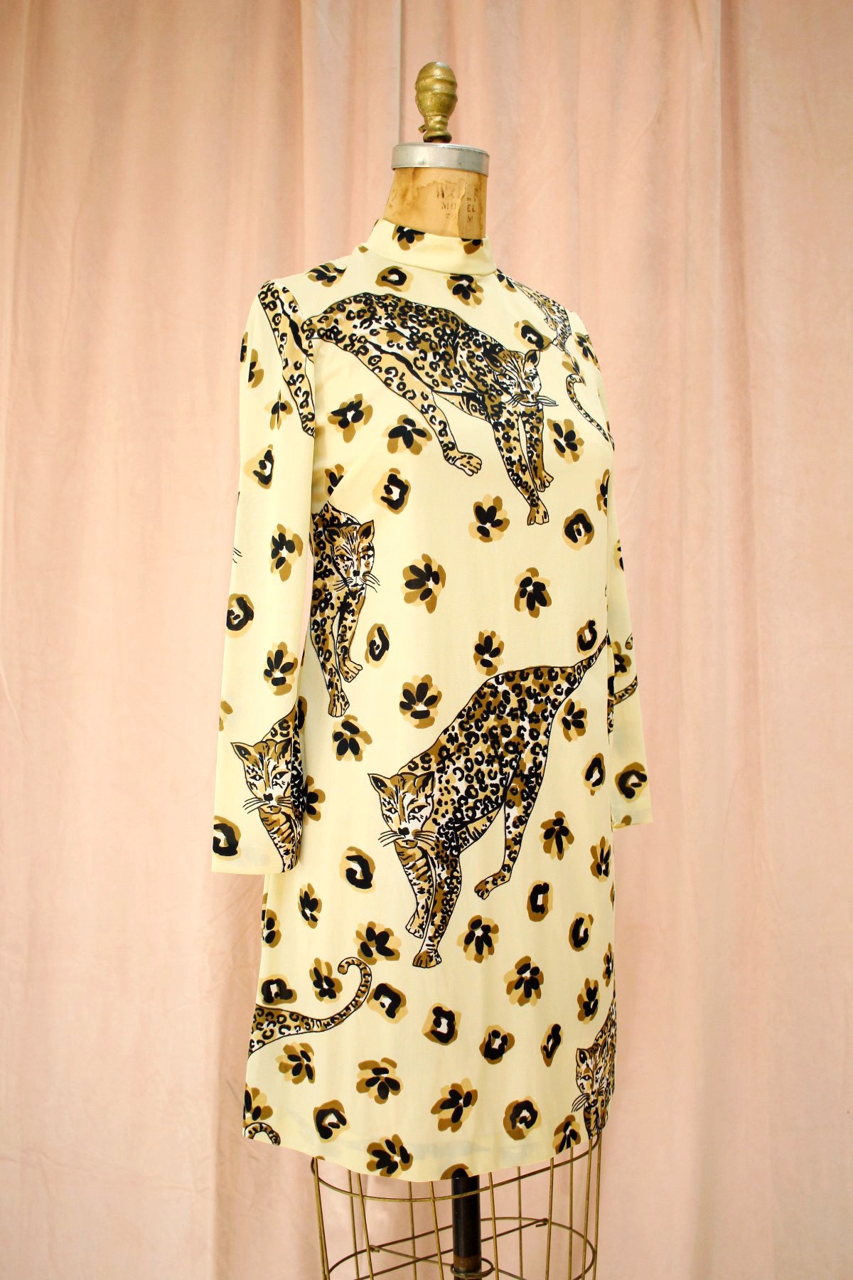 Date Night Dress | Vintage Leopard Shift Dress