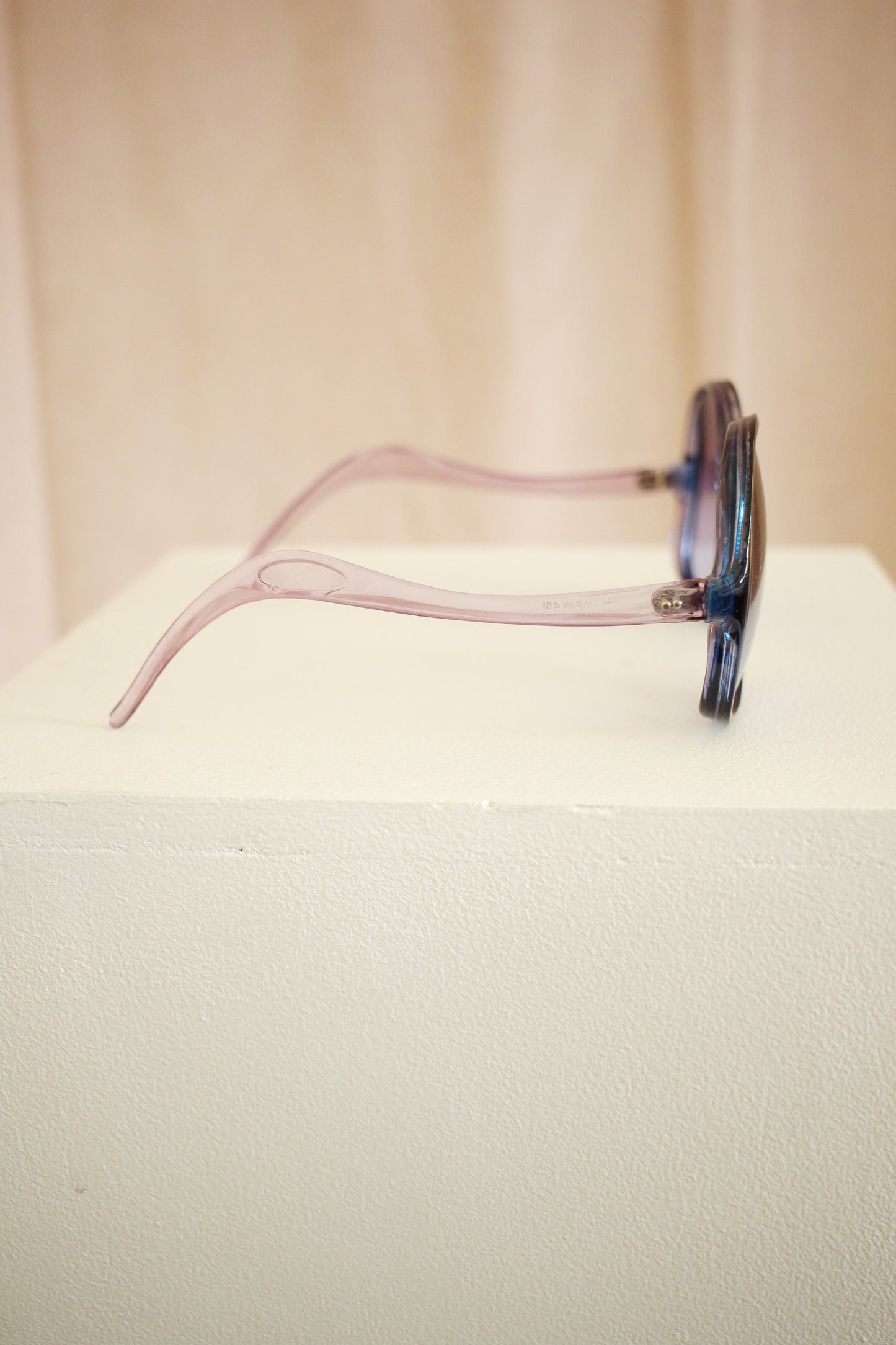 70s Sunglasses - Purple with Blue Frame