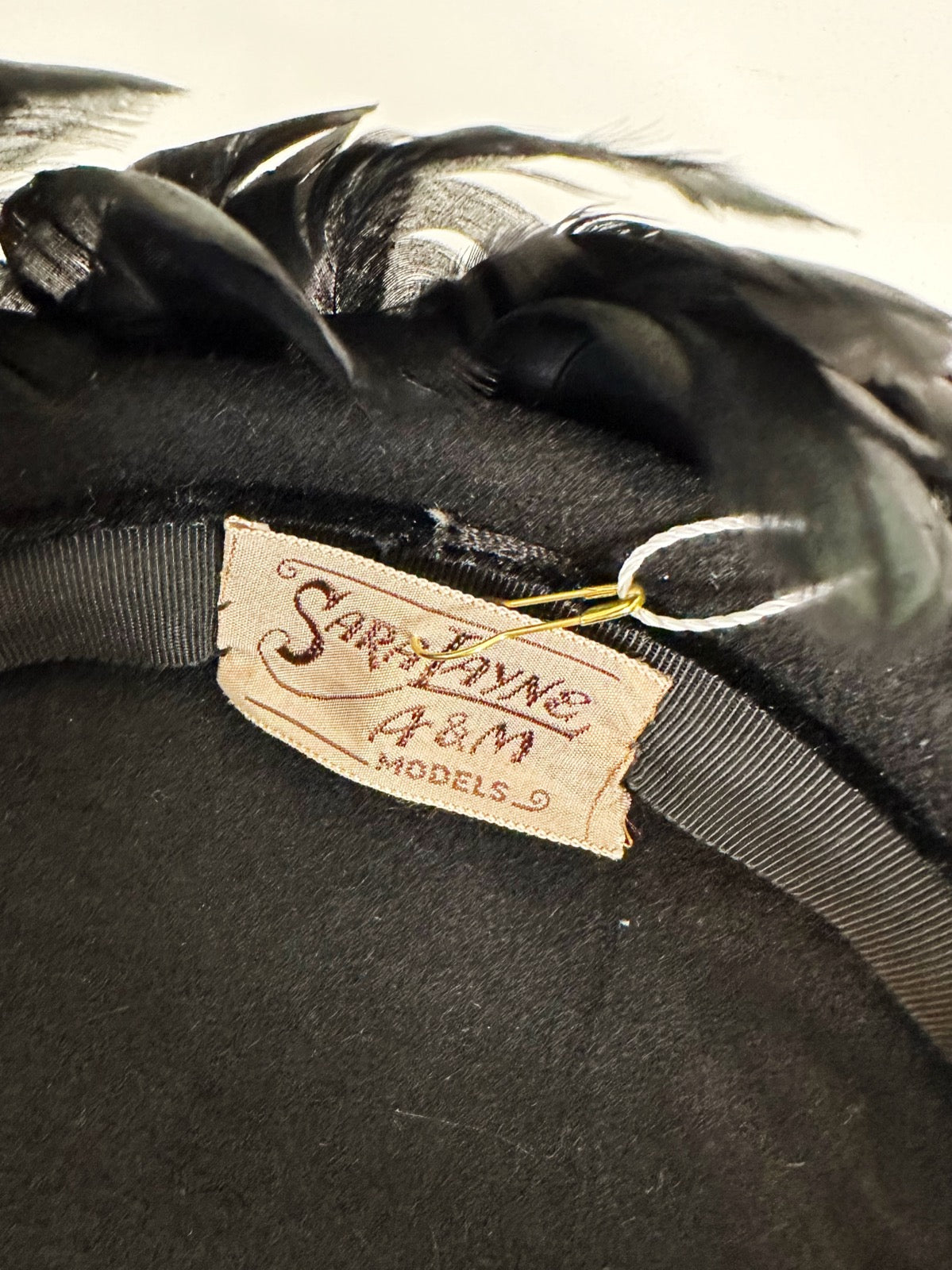 1950s Feather Tilt Hat