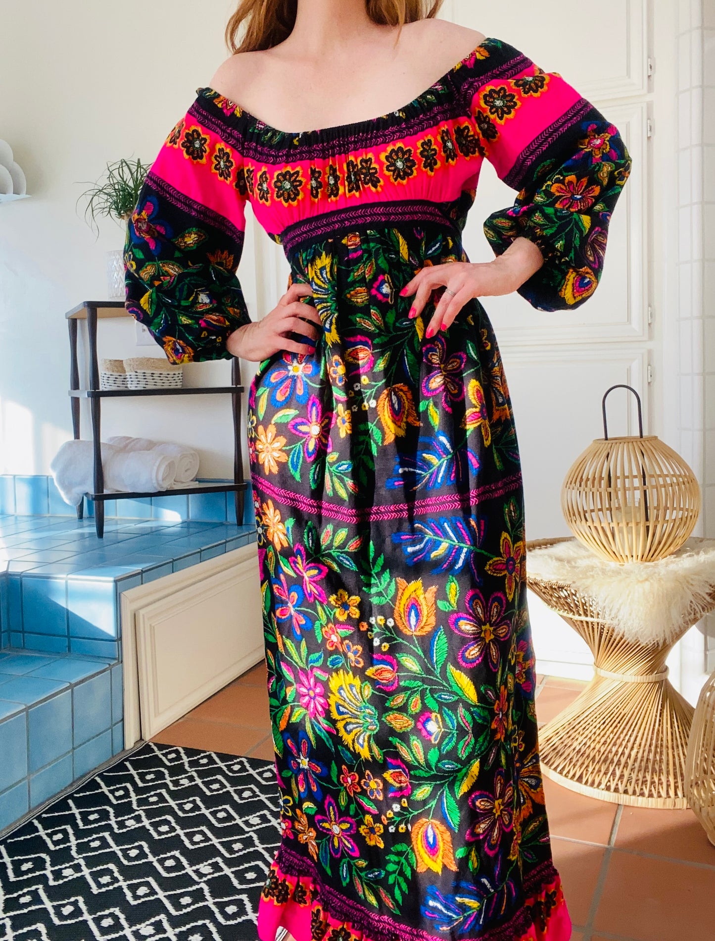 Anne Fogarty 60s bohemian dress