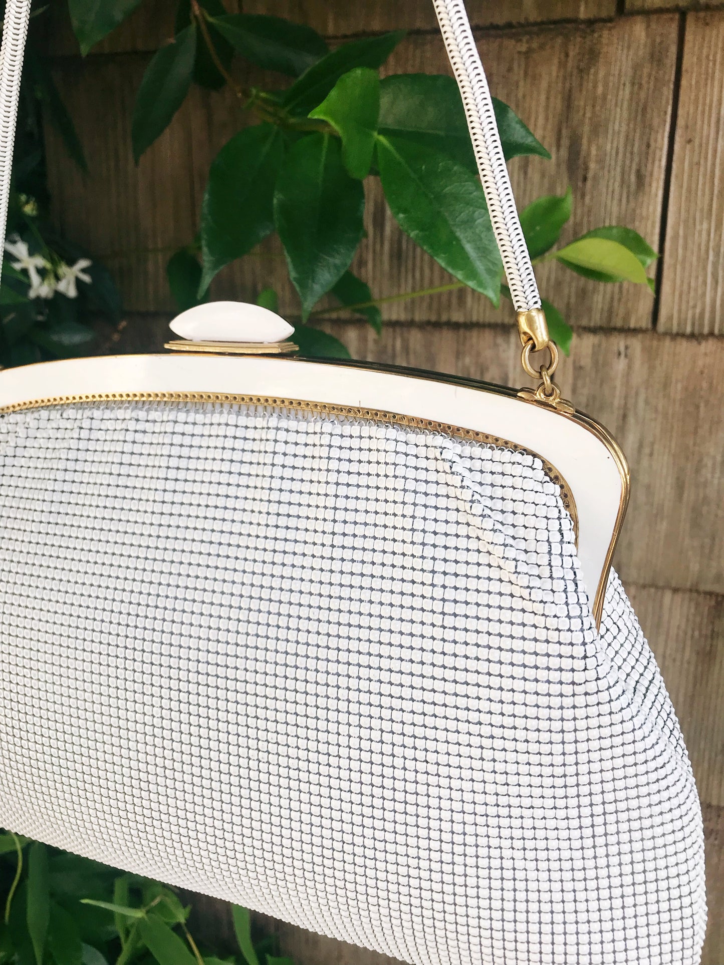 Vintage White Mesh Bag