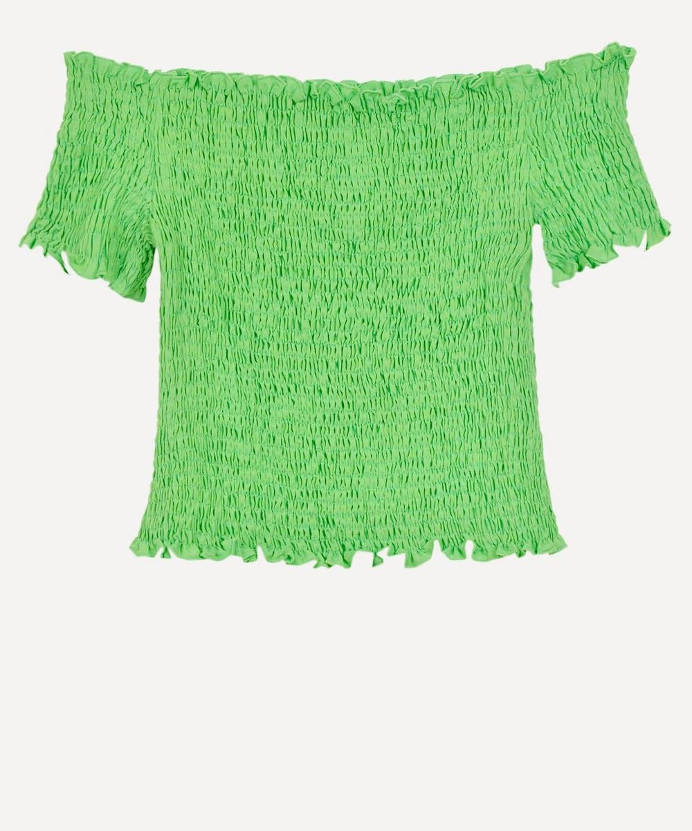 Hopper Smocked Top - Green