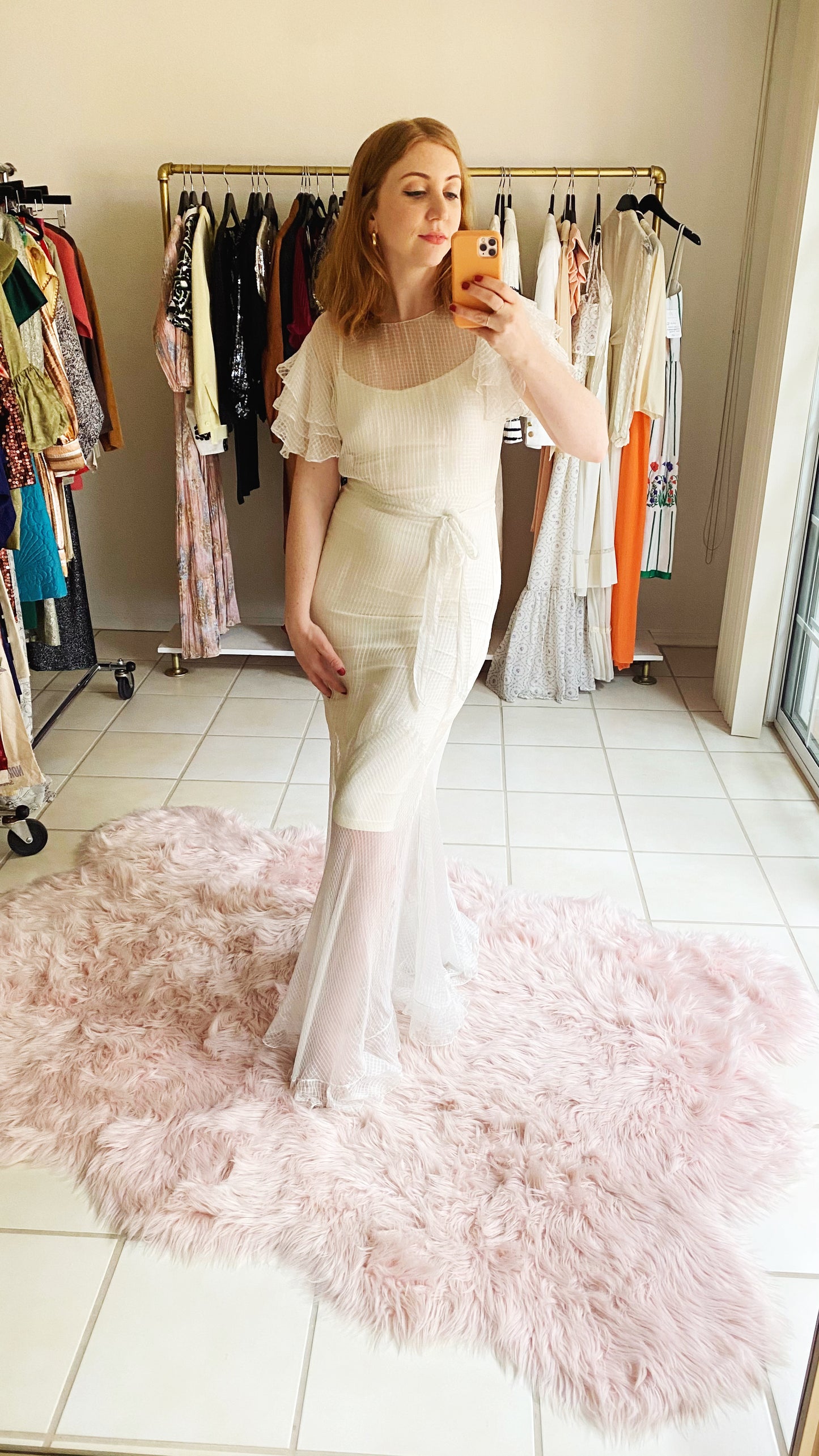 The Harlow | Vintage 1930s Fairy Silk Sheer Wedding Gown Fishtail Hem