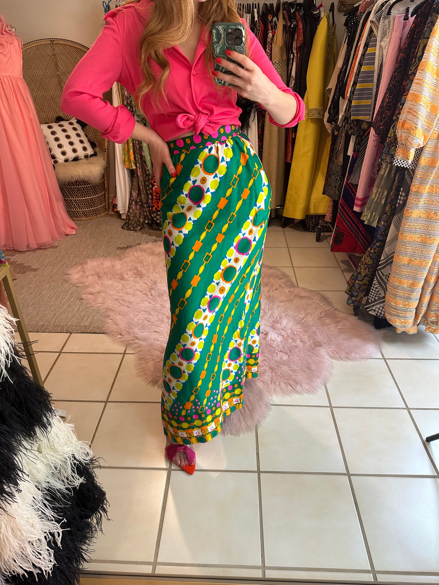 Vintage Alex Coleman Green Mod Skirt