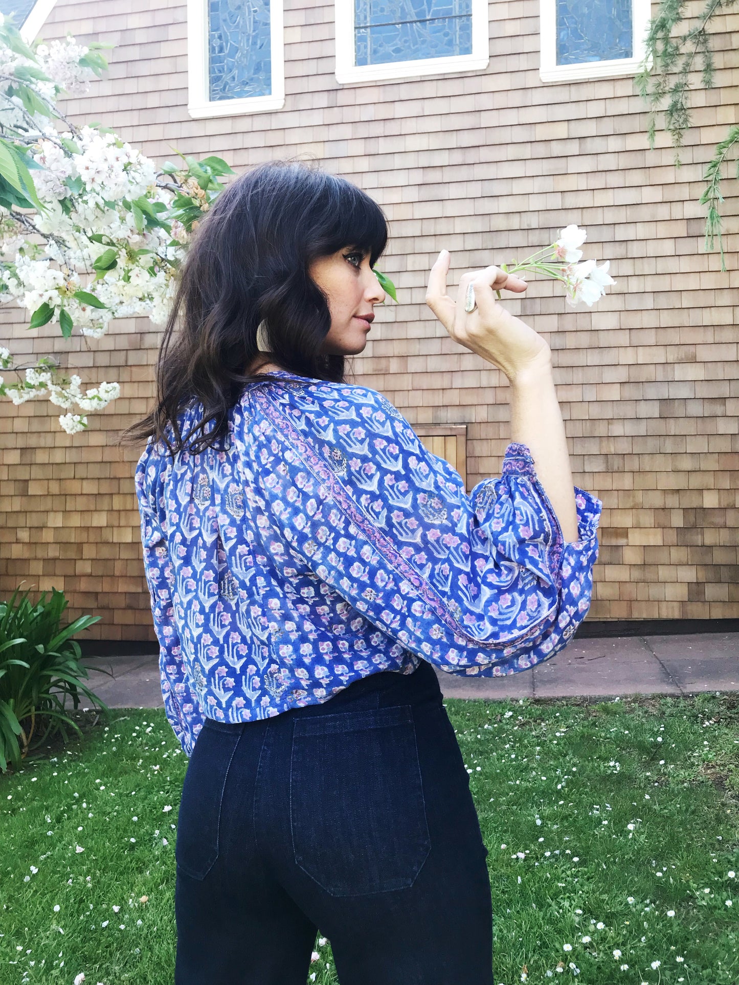 Vintage Indian Cotton Gauze Blouse