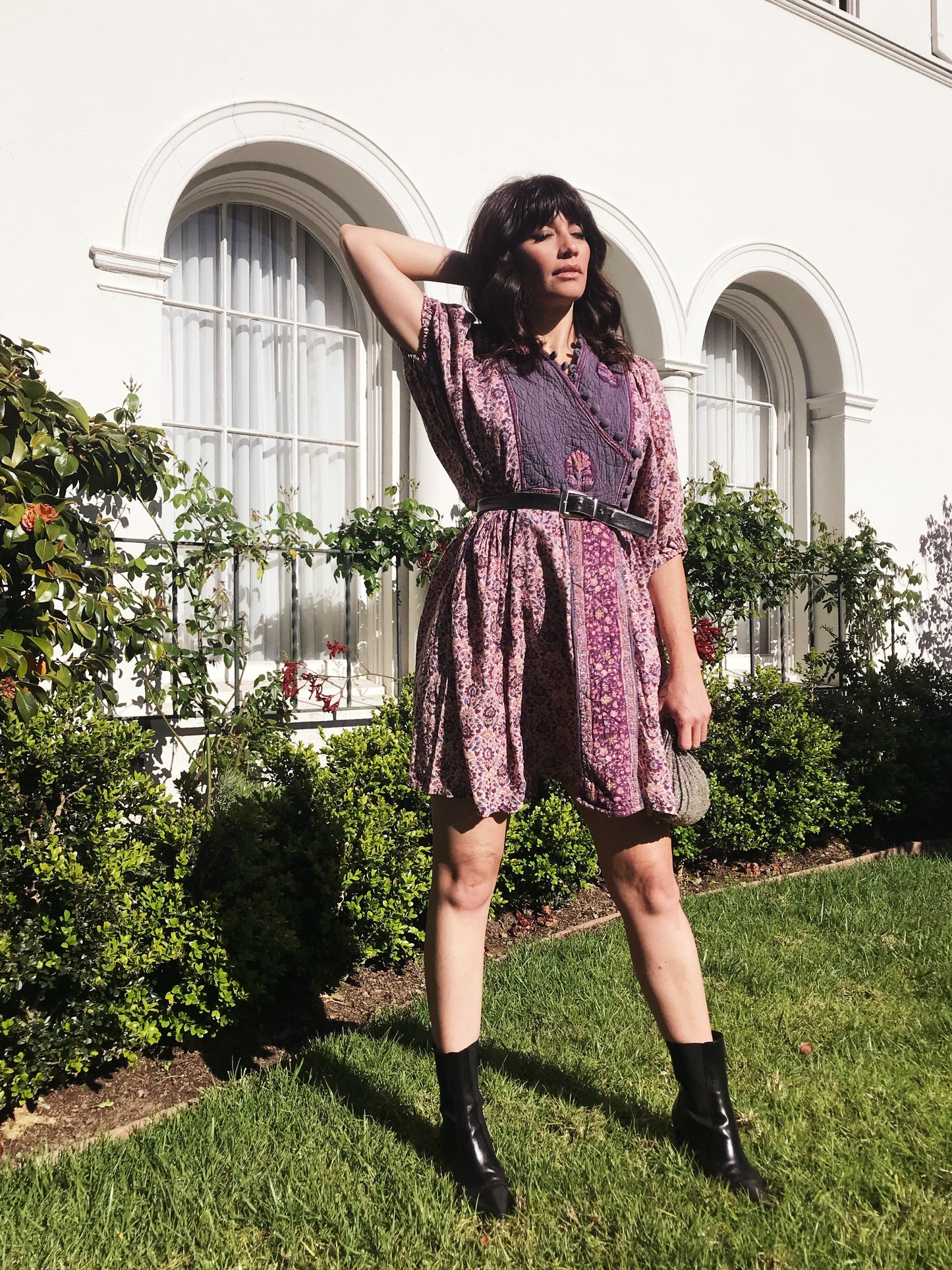 Vintage Indian Cotton Mini Dress
