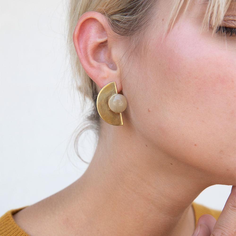 Soko Half Moon Horn Studs