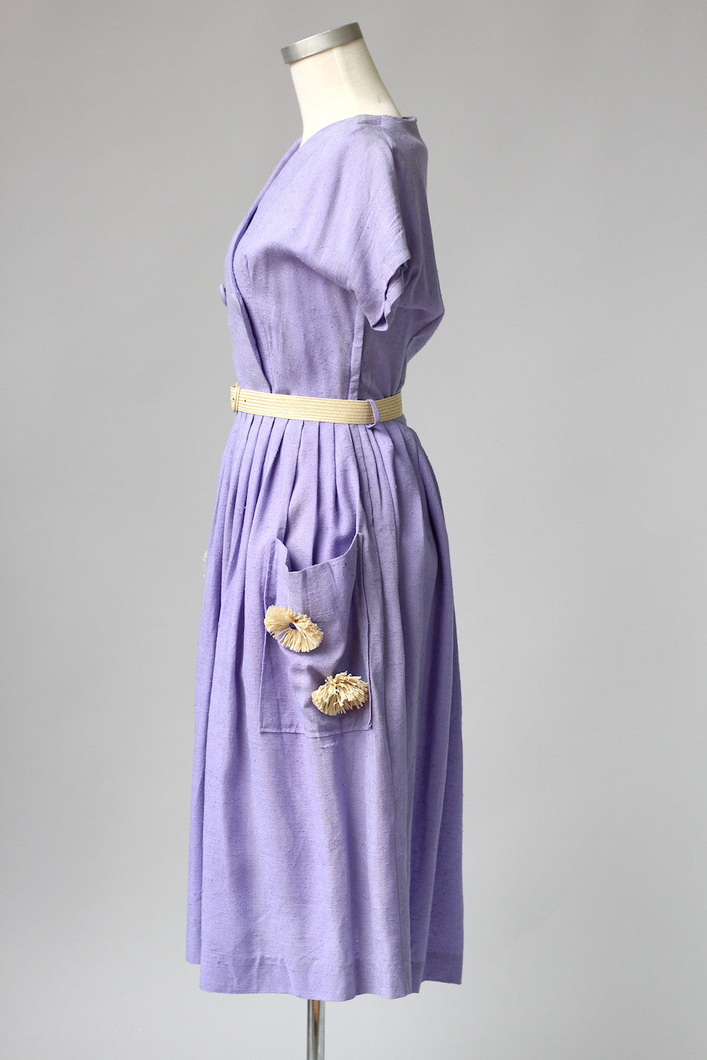 Gone Flower Pickin' Lavender 1930s Day Dress