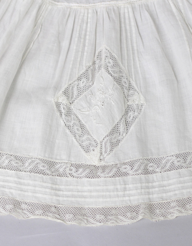 Heavenly Cotton Edwardian Petticoat Skirt with Swiss Lace