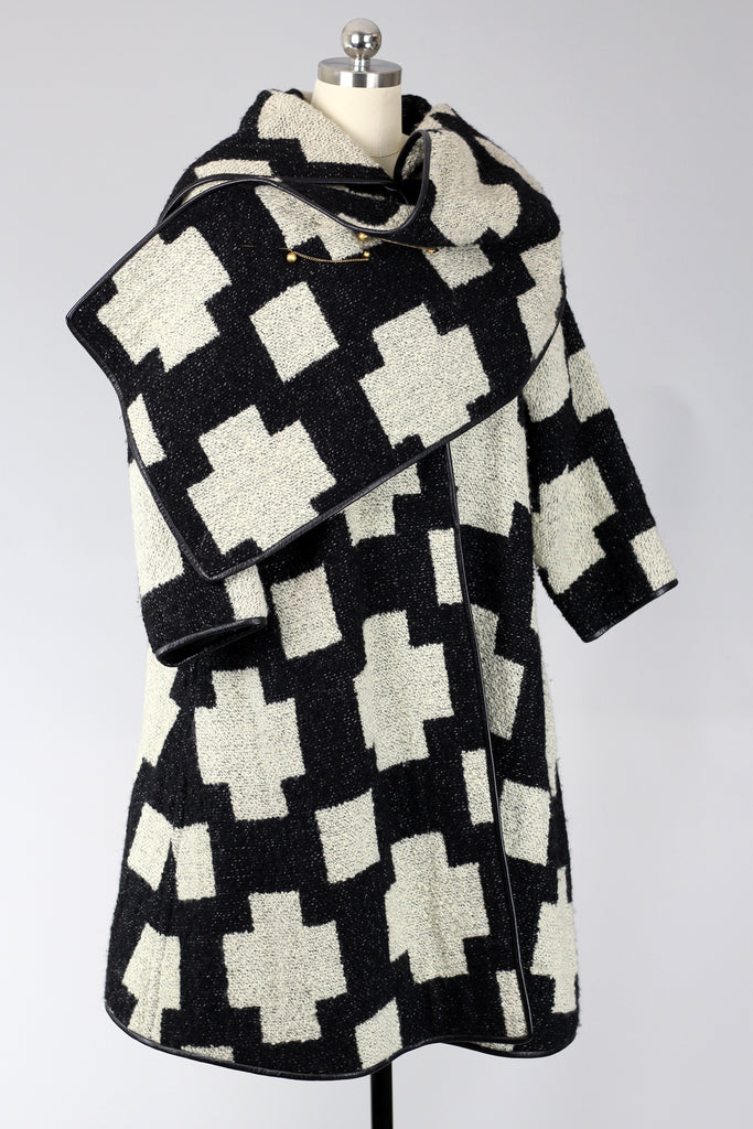 RARE! Fabulous Vintage 1960s Bonnie Cashin Swing Coat