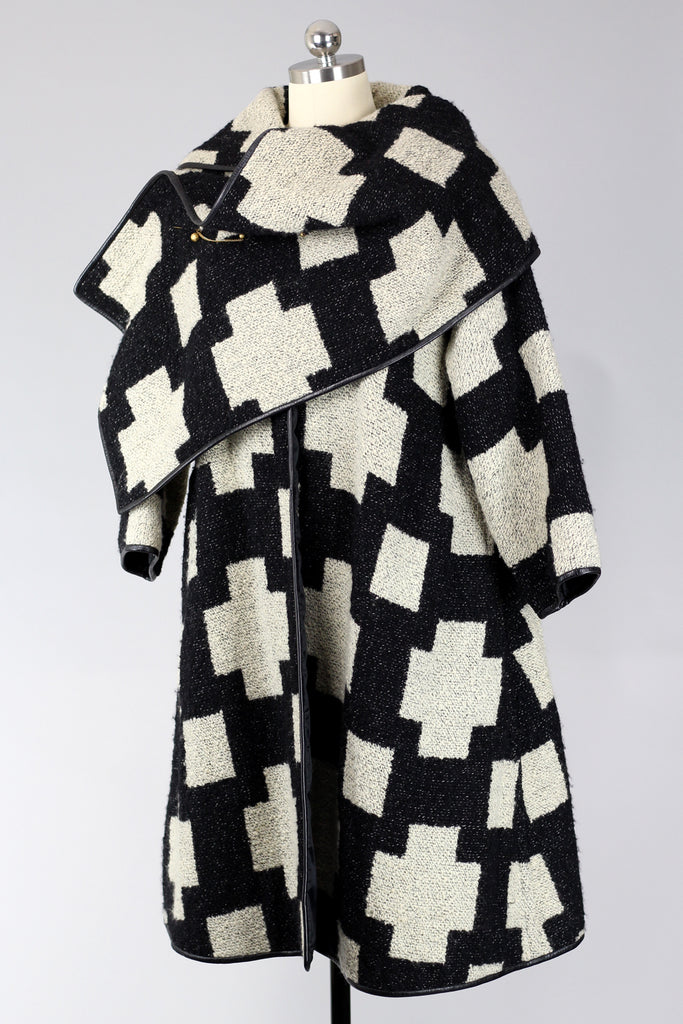 RARE! Fabulous Vintage 1960s Bonnie Cashin Swing Coat