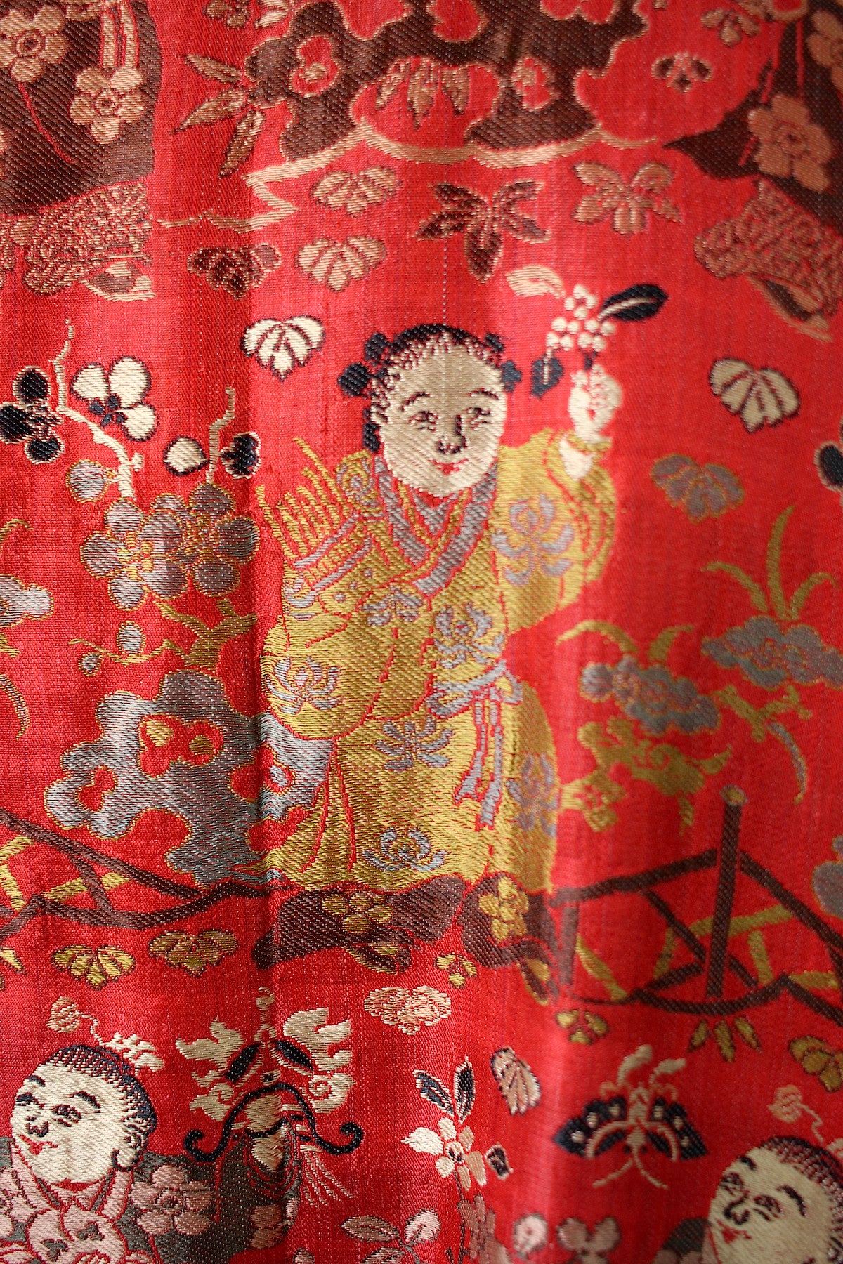Museum Quality Antique Chinese Silk Brocade Robe 1900s-1910s