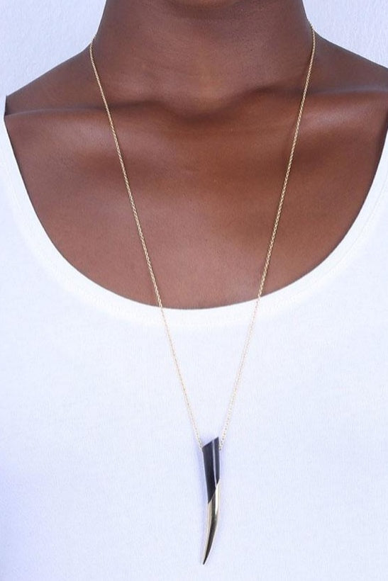 Soko Dalili Dipped Horn Necklace