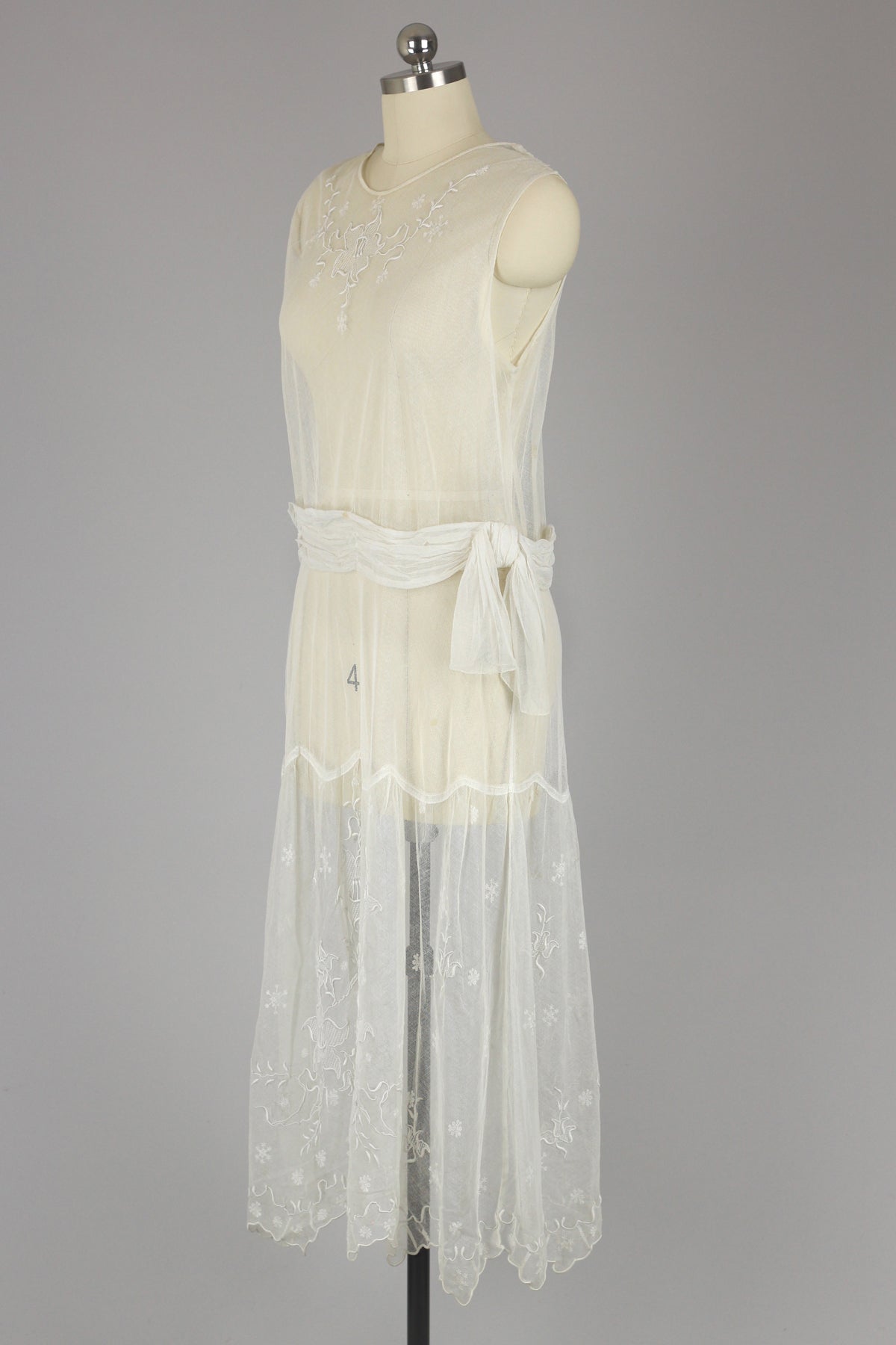 Edwardian 1920s Lace Tea Dress