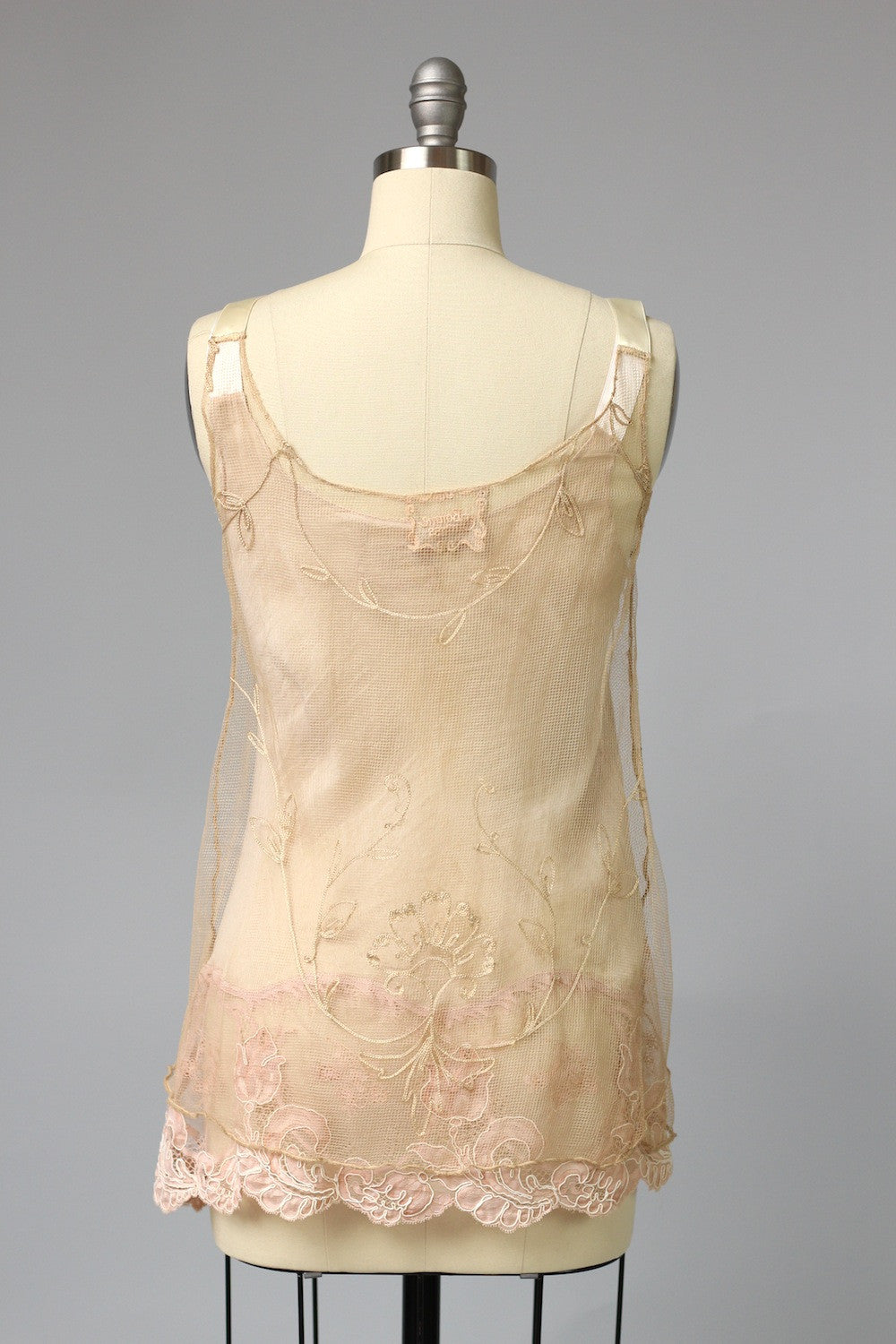 Antique French Tambour Lace Tank Top by Bonnie Strauss