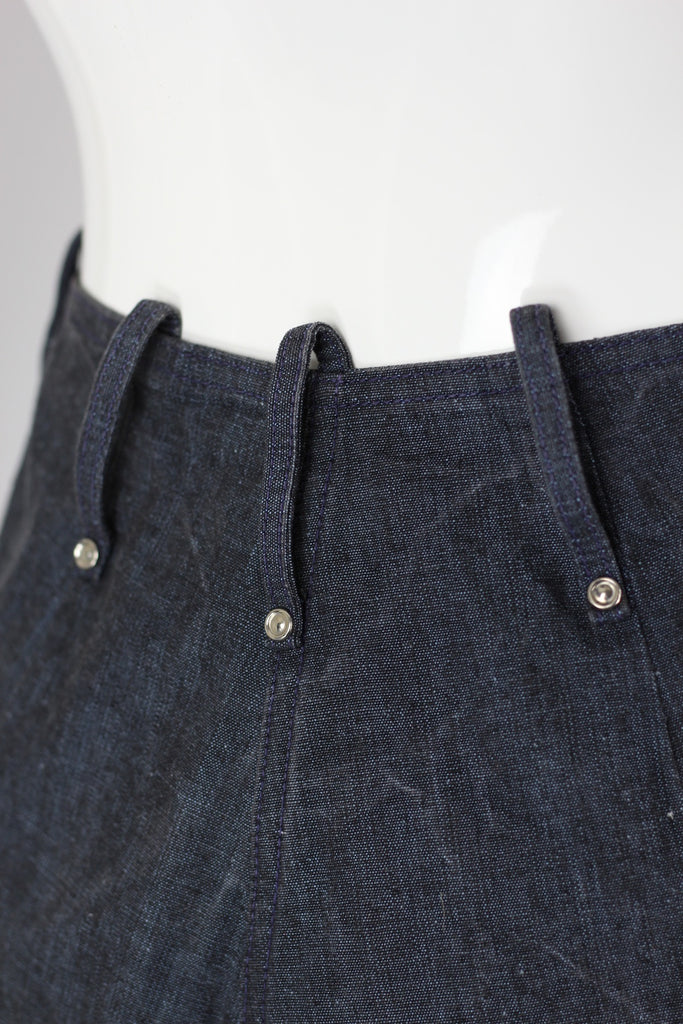 Rare 1940s Women's Jeans - High Waisted, Side Zipper Phelps Original Raw Denim