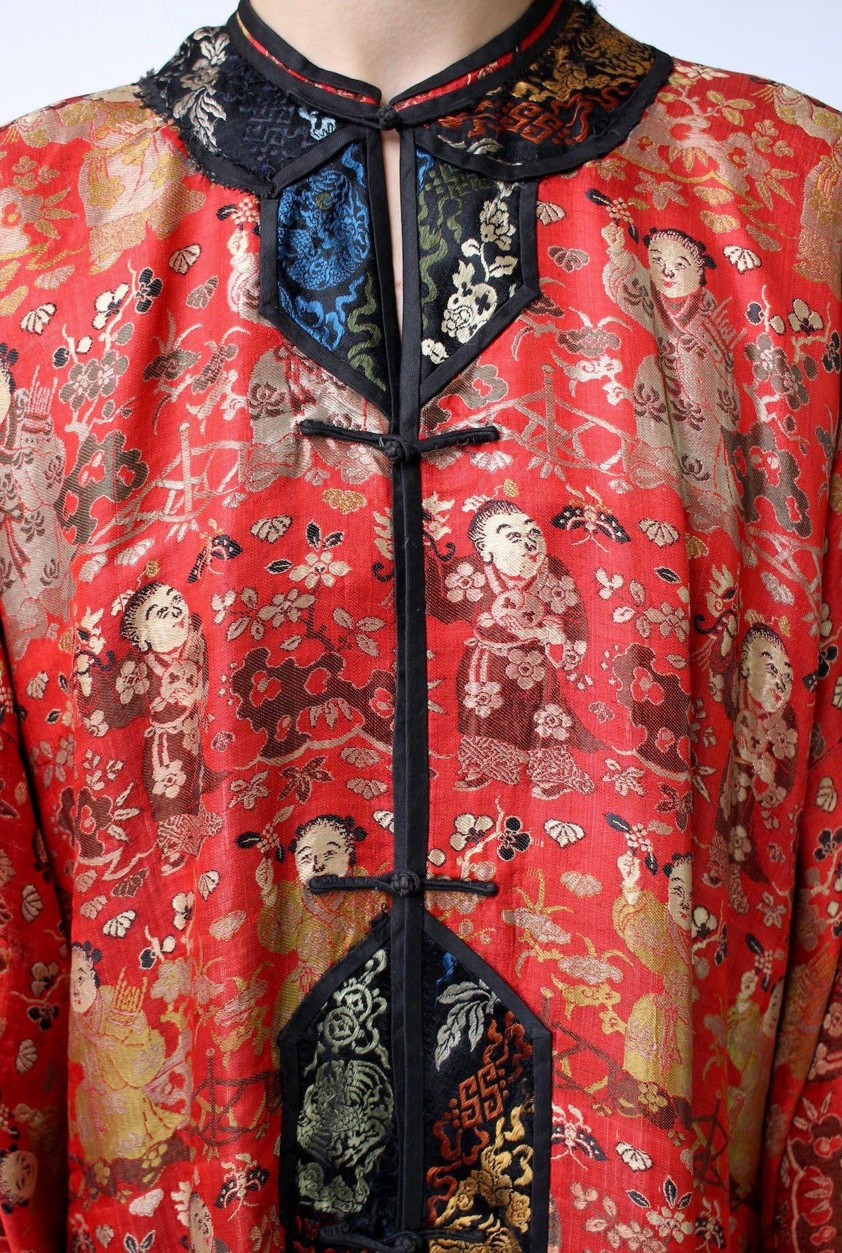 Museum Quality Antique Chinese Silk Brocade Robe 1900s-1910s