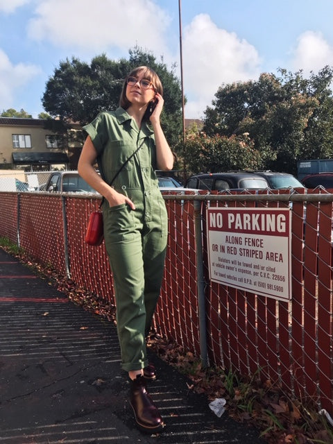 PISTOLA Coveralls in Army Green
